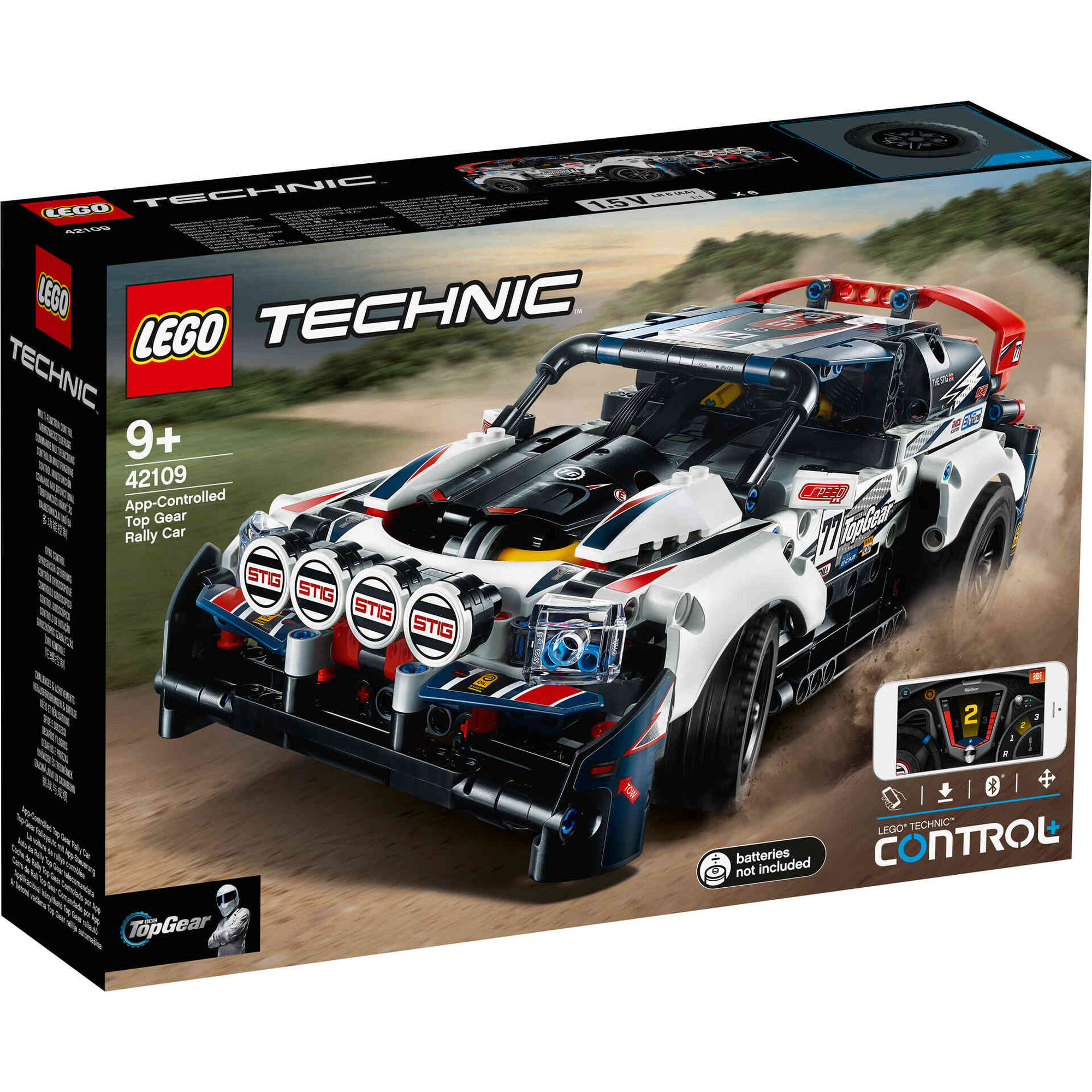 Carro de Rali Top Gear Comandado por App - 42109 Carro de Rali Top Gear Comandado por App - 42109