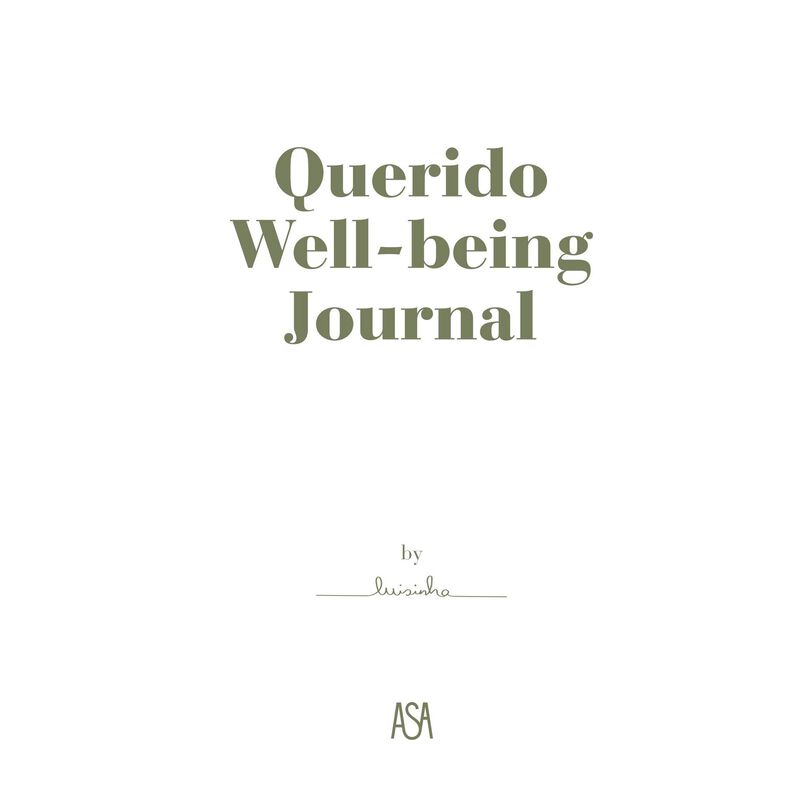 Querido Well-Being Journal de Luisinha Oliveira