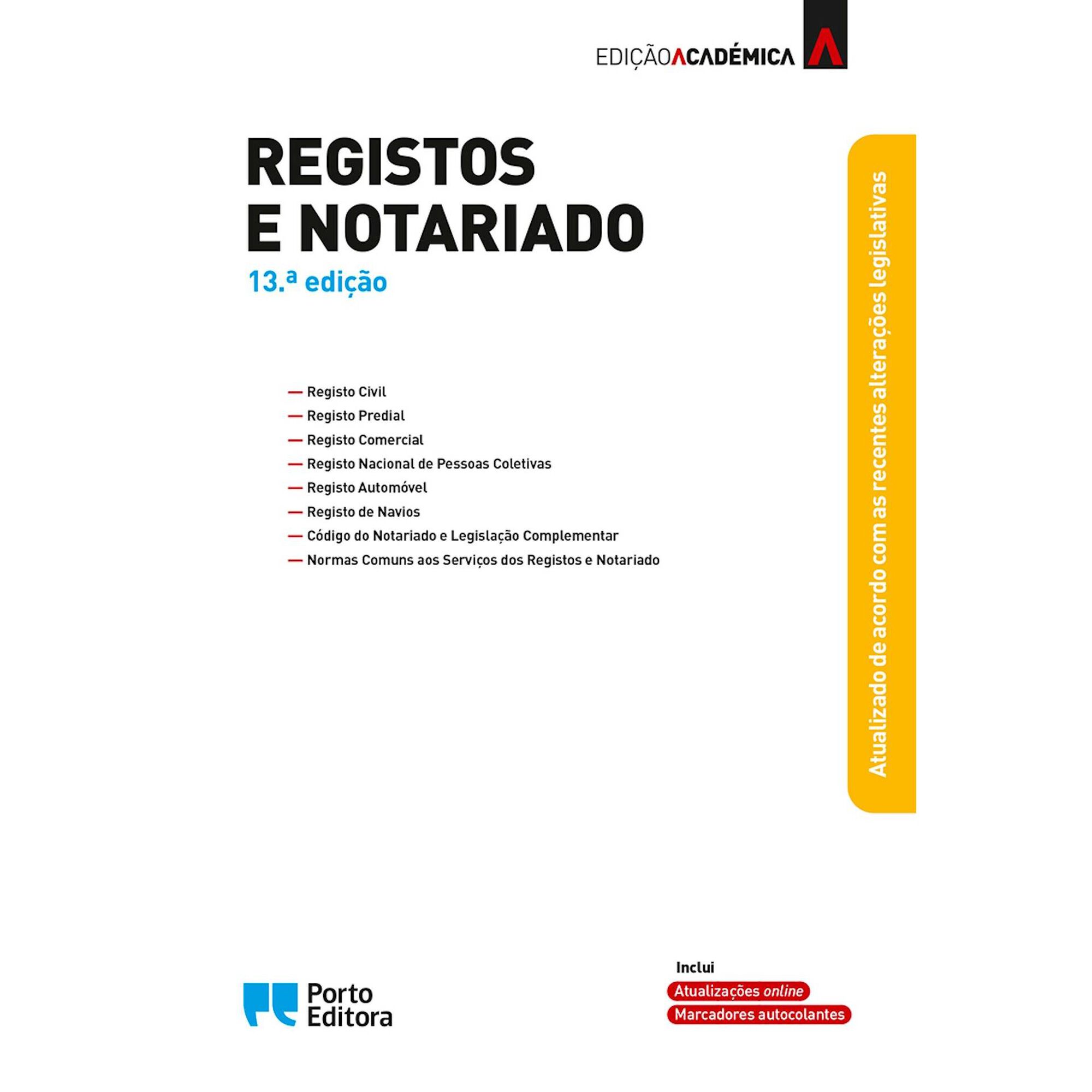 Registos e Notariado - Edi&ccedil;&atilde;o Acad&eacute;mica (13.&ordf; Edi&ccedil;&atilde;o)