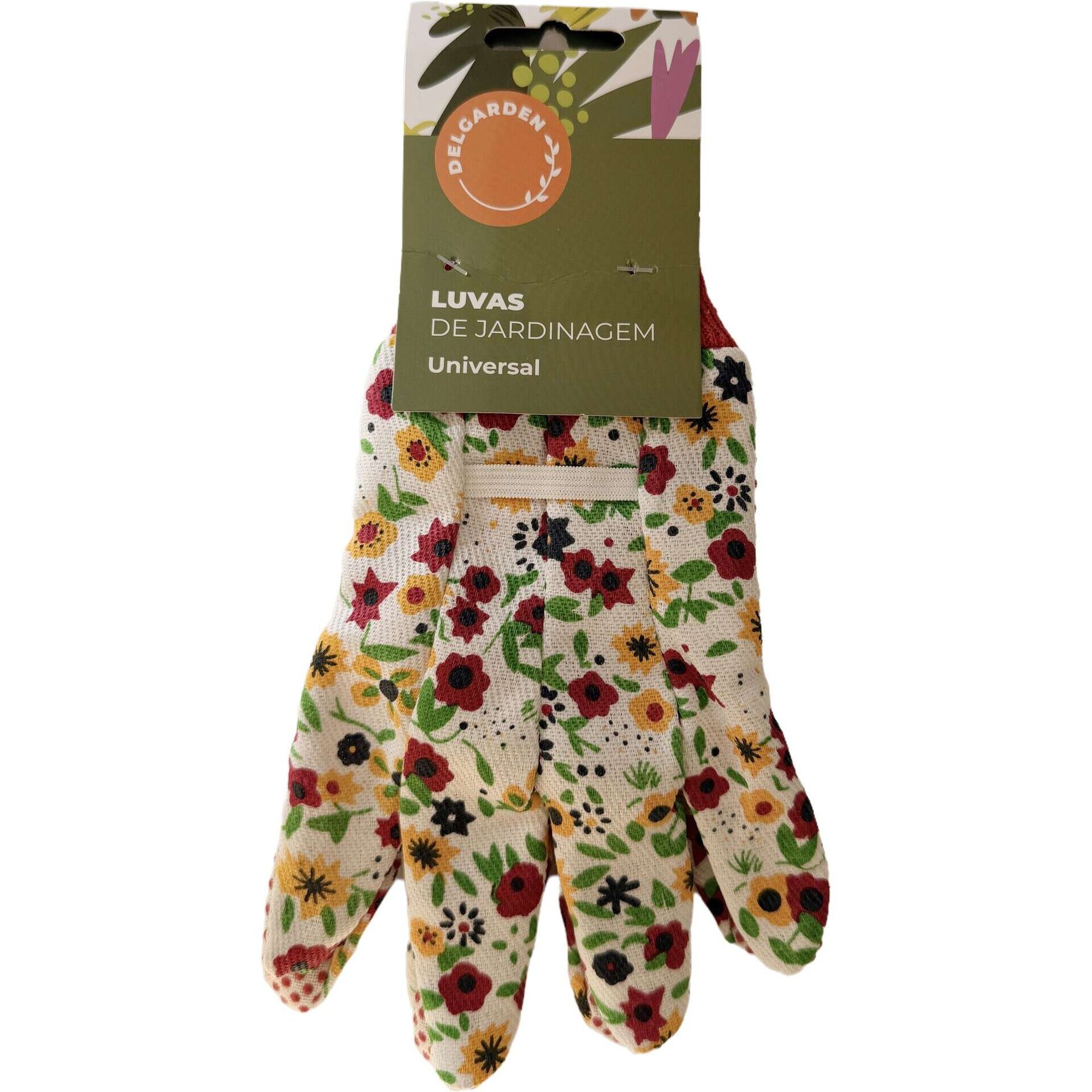 Conjunto 2 Luvas de Jardinagem Universais Flores Delgarden