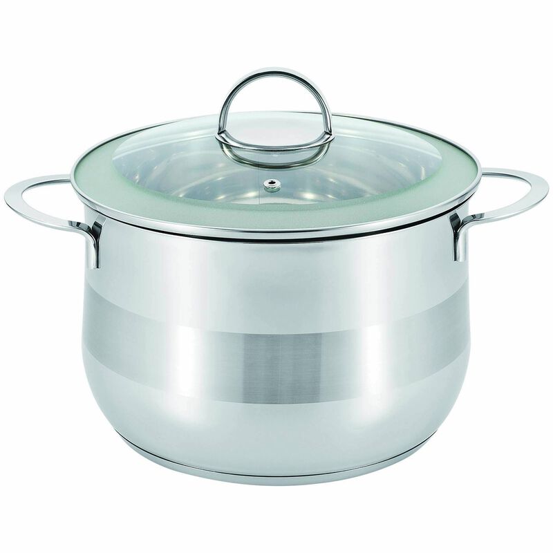 Panela Aço Inoxidável 6,5L Asas e Tampa Clássica Kasa