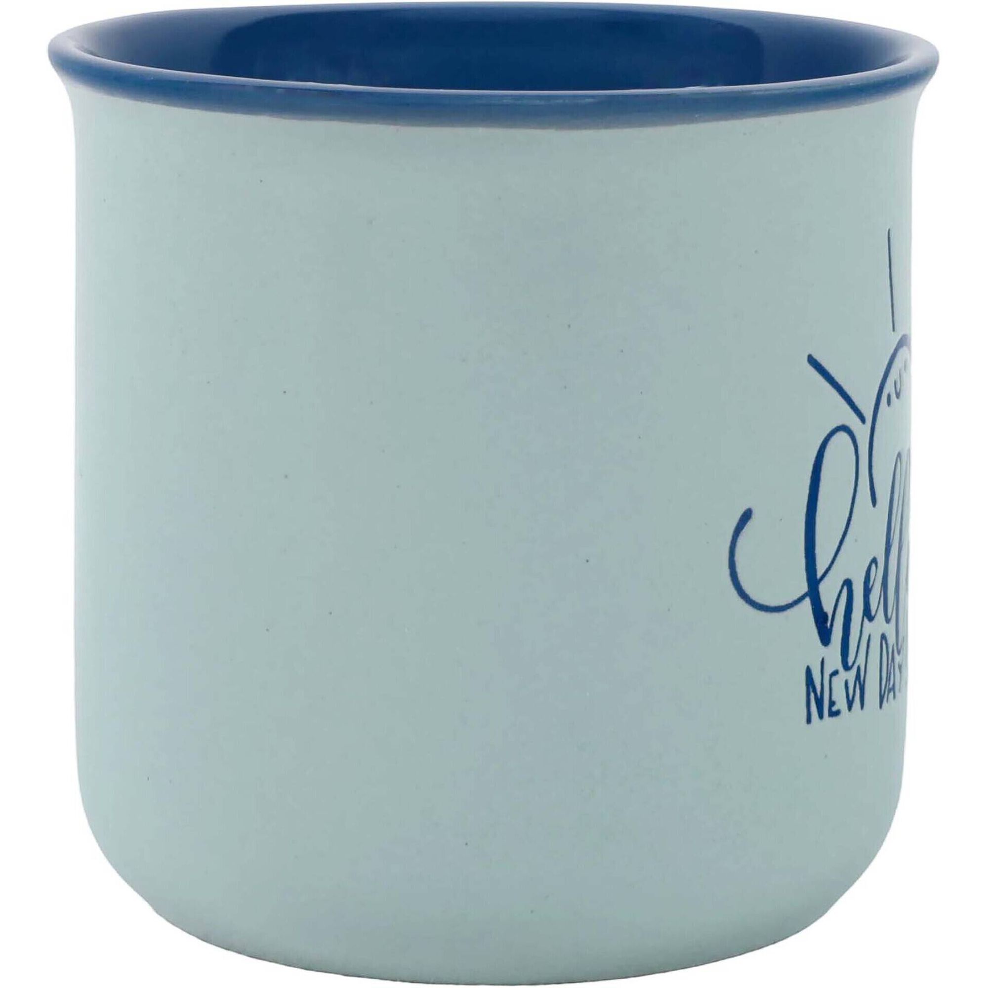 Caneca 330ml Azul Interior Colorido Kasa