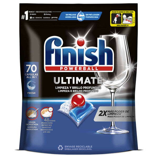 Detergente Máquina Loiça Pastilhas Ultimate Finish