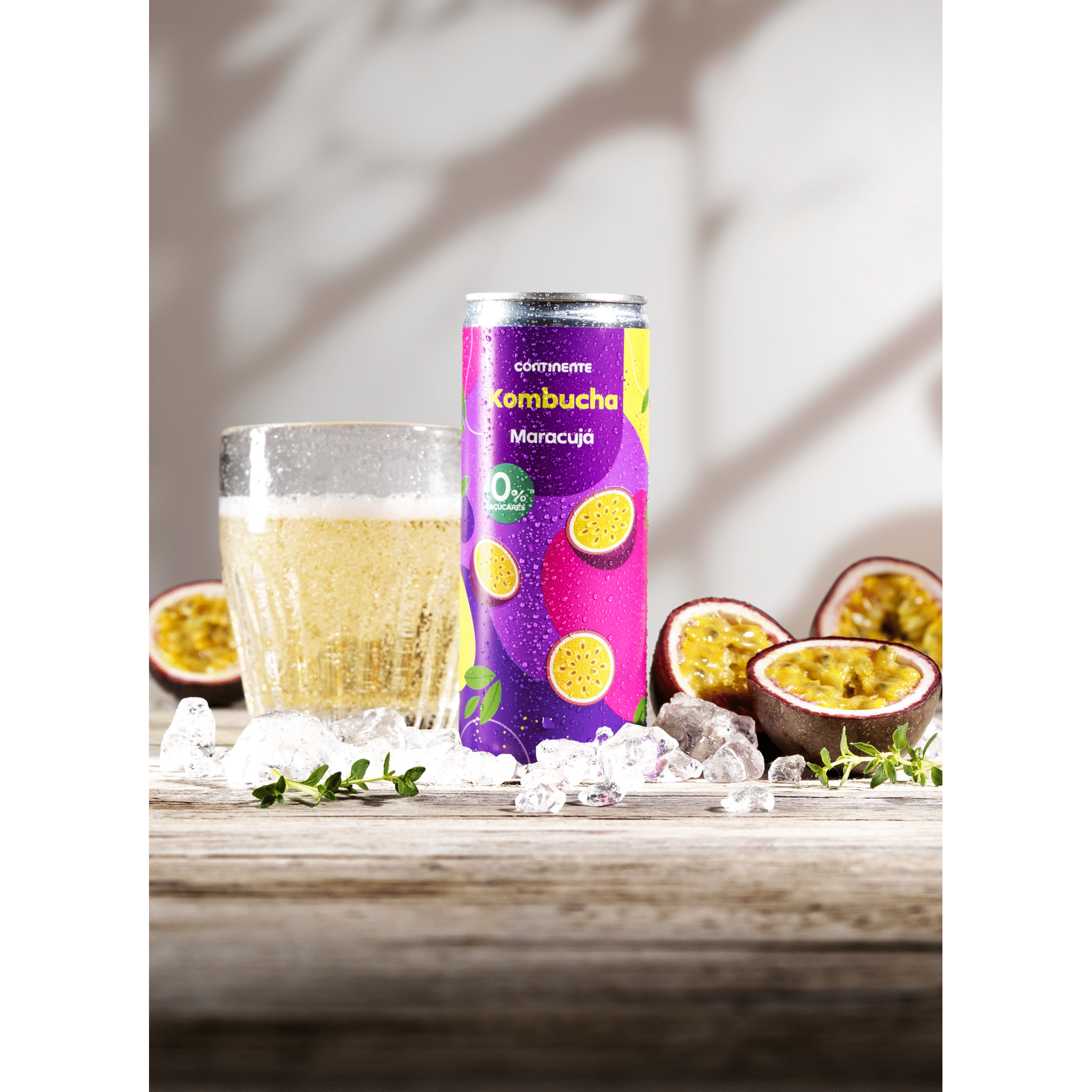 Bebida Kombucha Maracujá sem Açúcar Bebida Kombucha Maracujá sem Açúcar