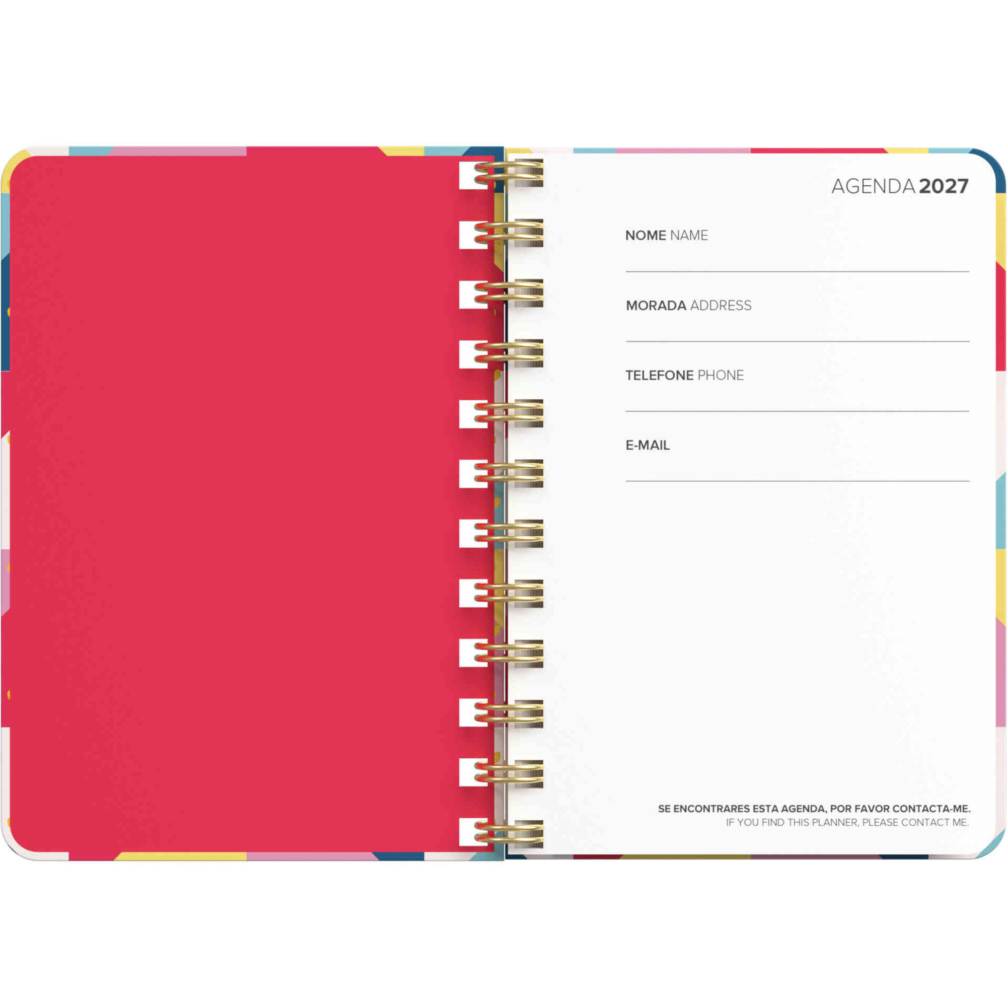 Agenda A6 2027 12 Meses (v&aacute;rias cores) Note!