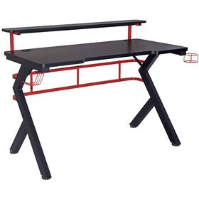 Secret&aacute;ria Gaming 120x62x91cm Preta Kasa