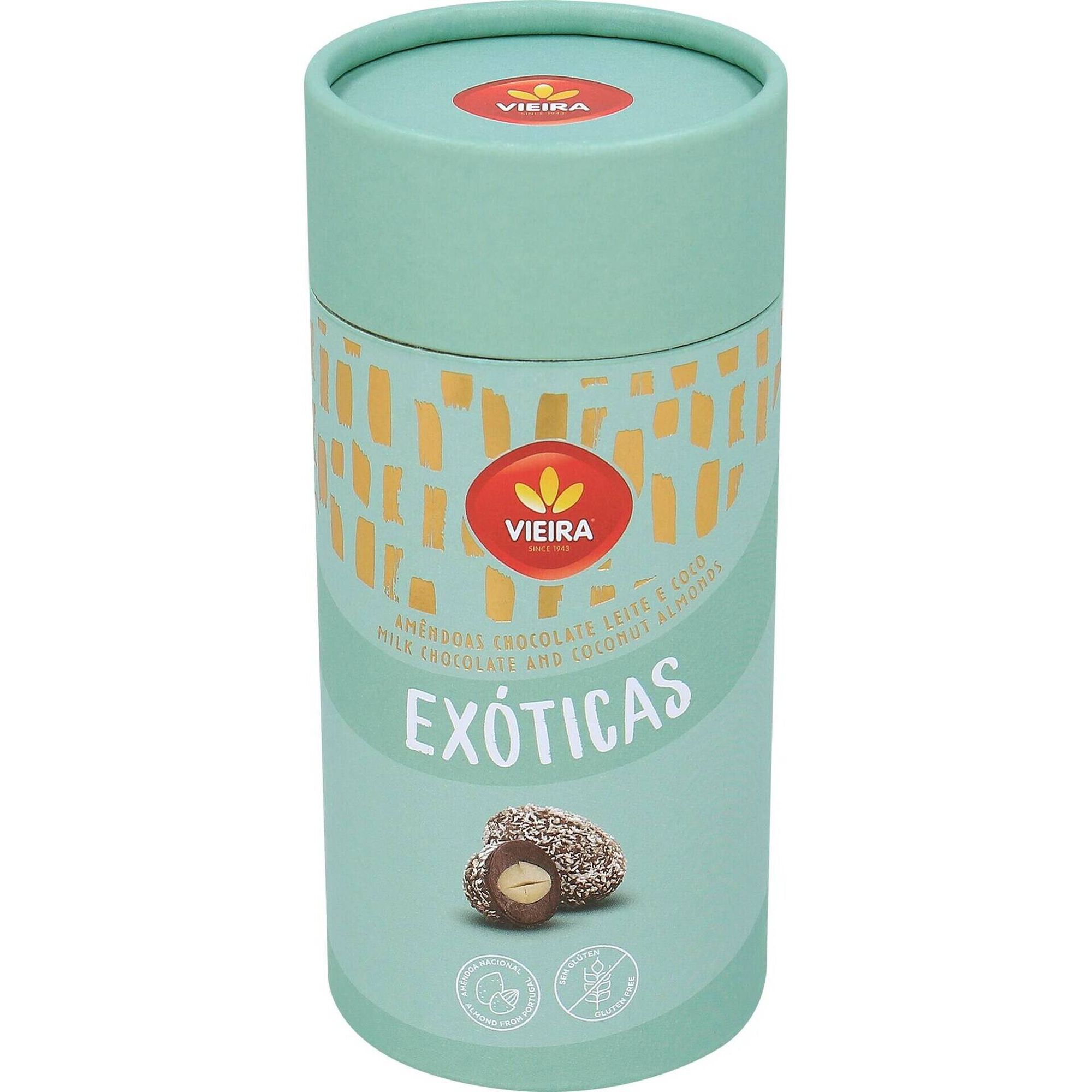 Am&ecirc;ndoas Ex&oacute;ticas Chocolate de Leite e Coco