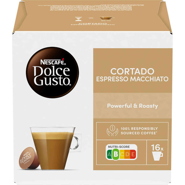 Cápsulas de Café Cortado Espresso Macchiato Nescafé Dolce Gusto