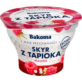 Iogurte Skyr com Tapioca e Framboesa Bakoma