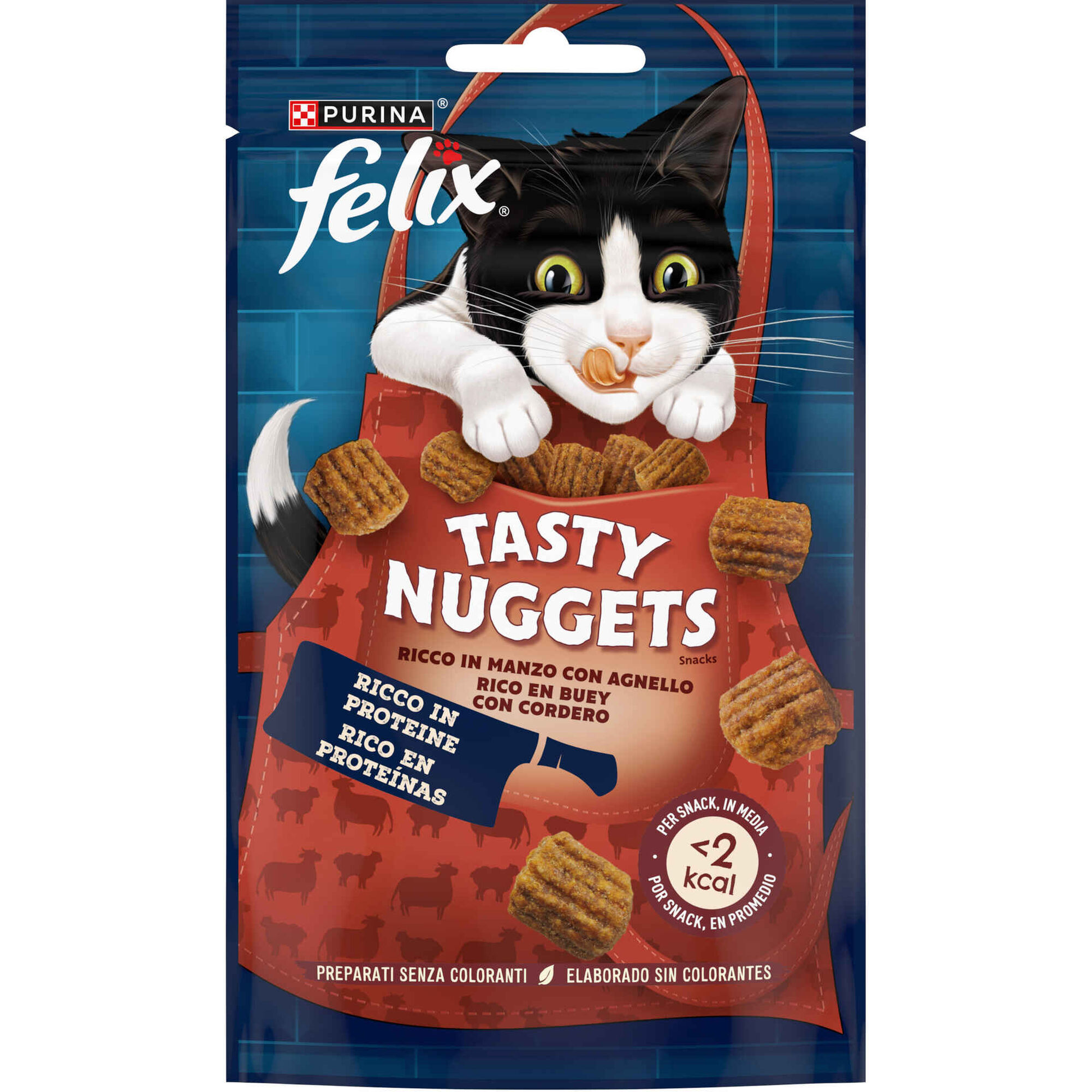 Snack para Gato Adulto Nuggets Vaca e Borrego Purina Felix