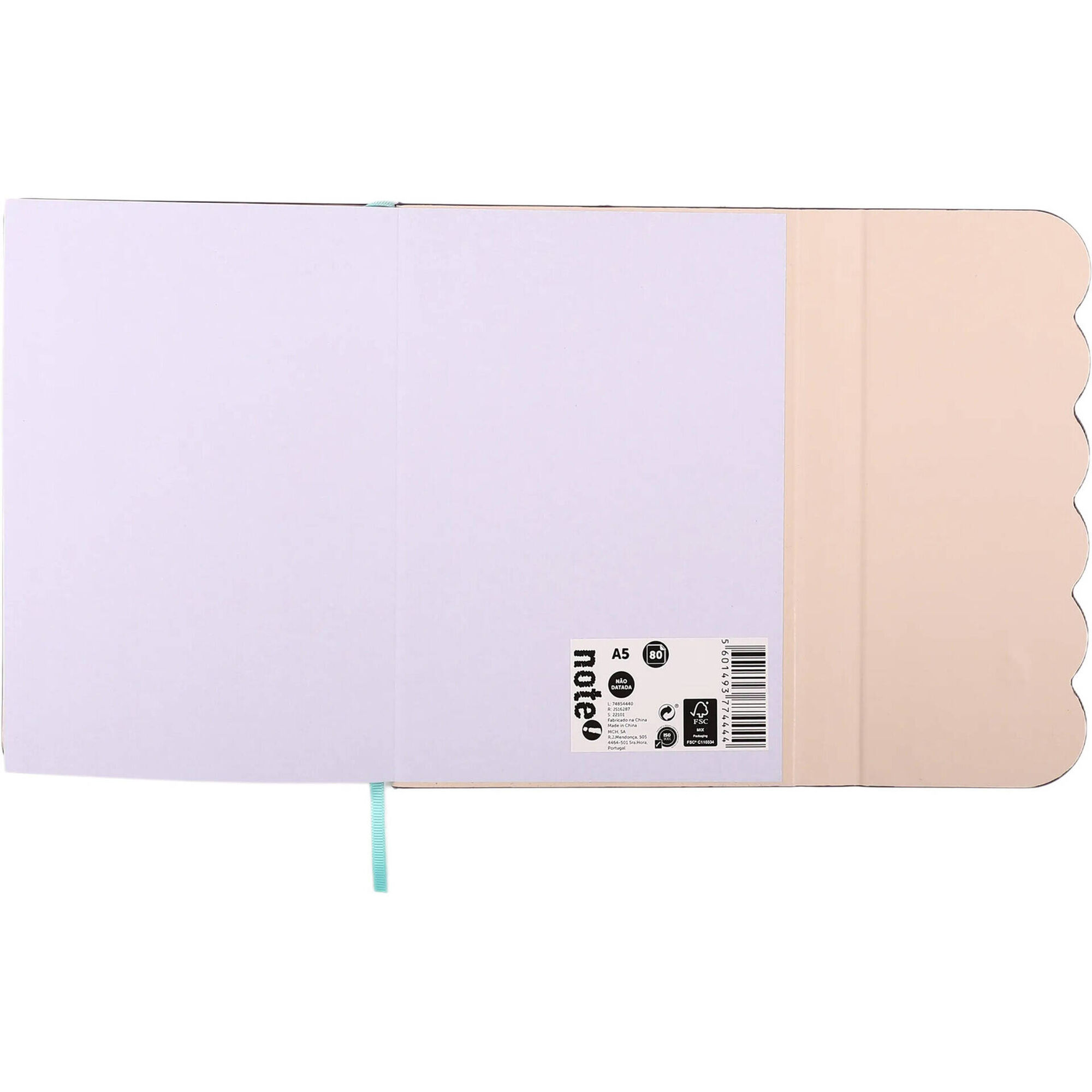 Agenda A5 N&atilde;o Datada Wave (v&aacute;rias cores)