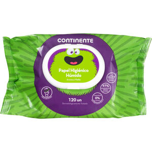 Papel Higiénico Húmido Melão Continente