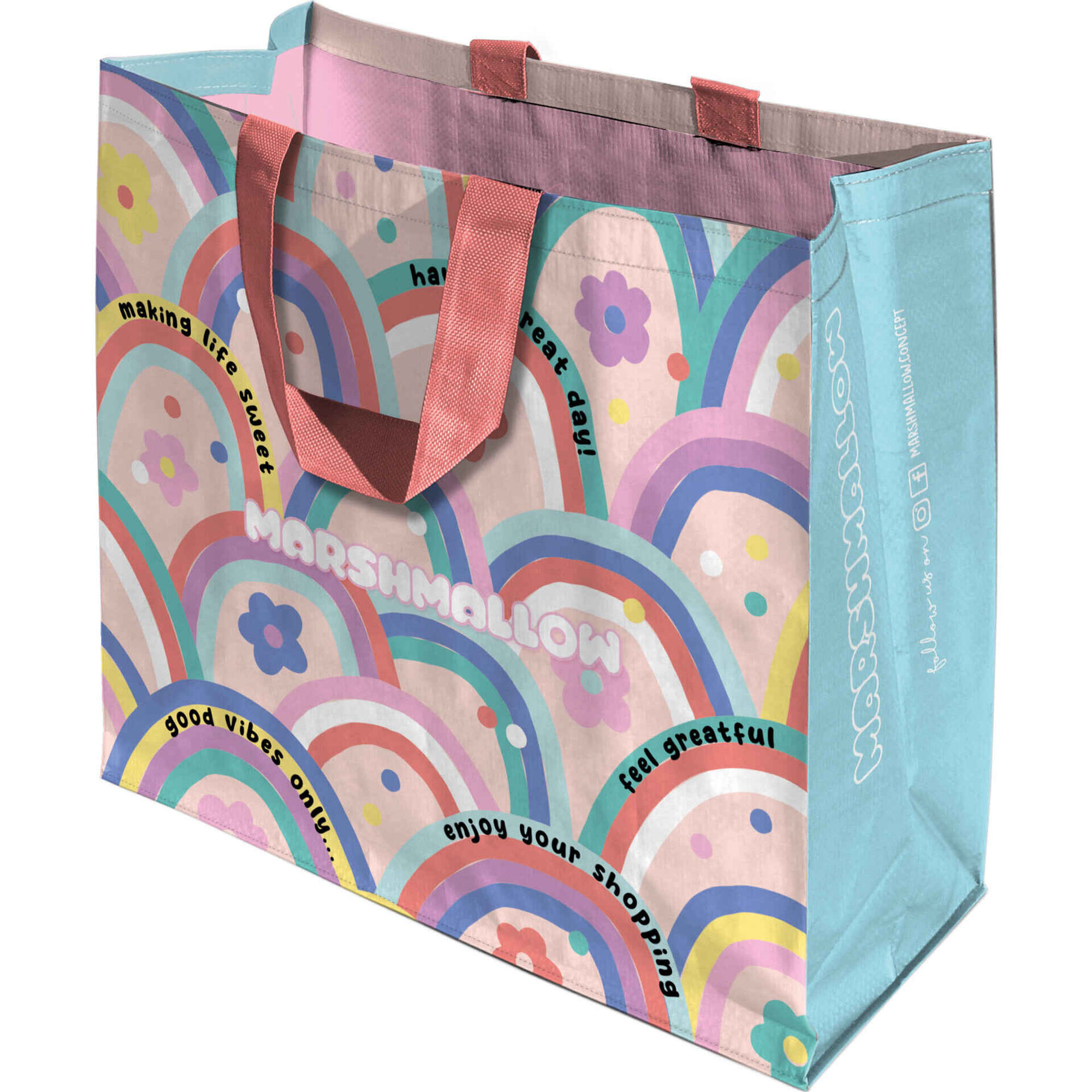 Saco de Compras Arco-Íris 39L