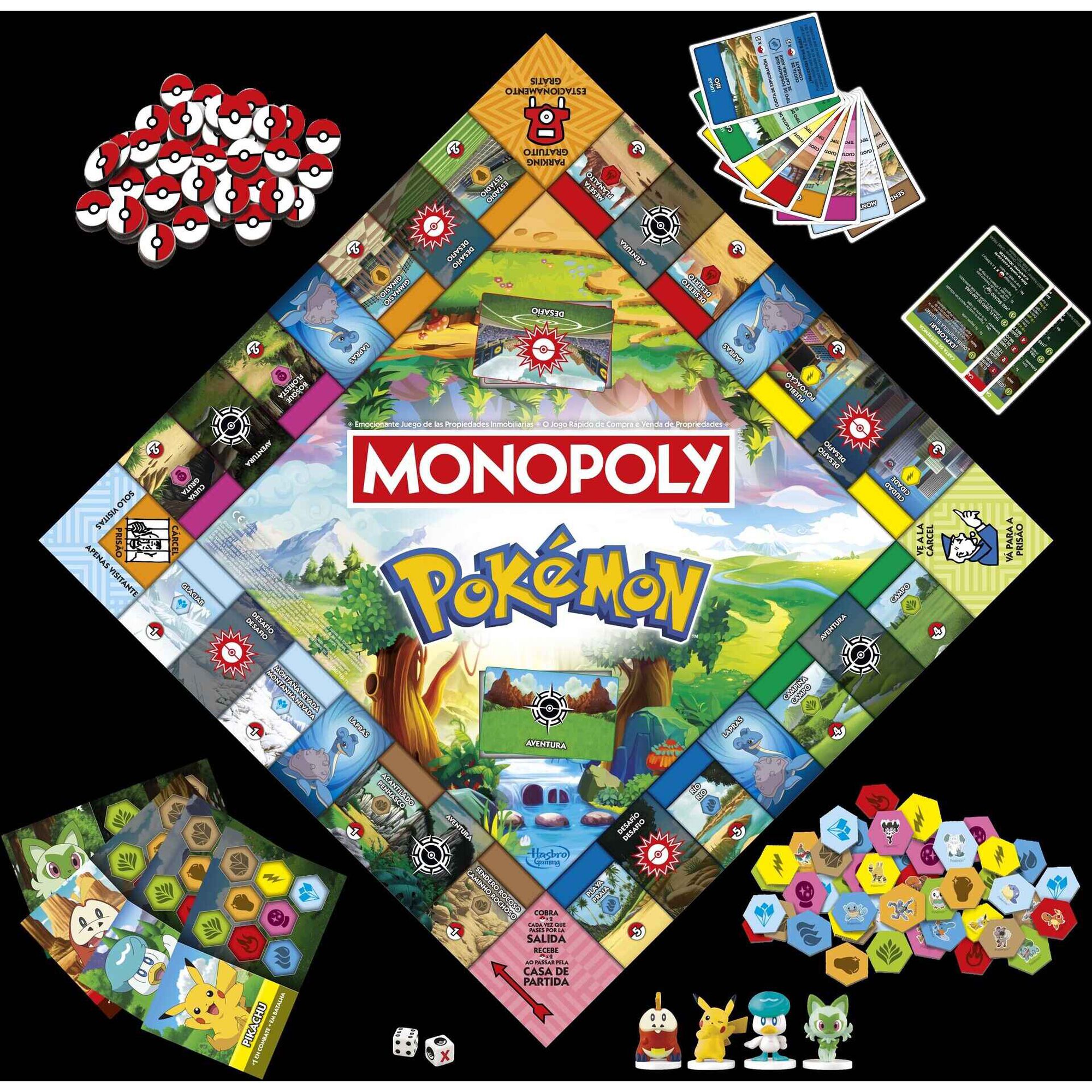 Jogo de Tabuleiro Monopoly Pokemon
