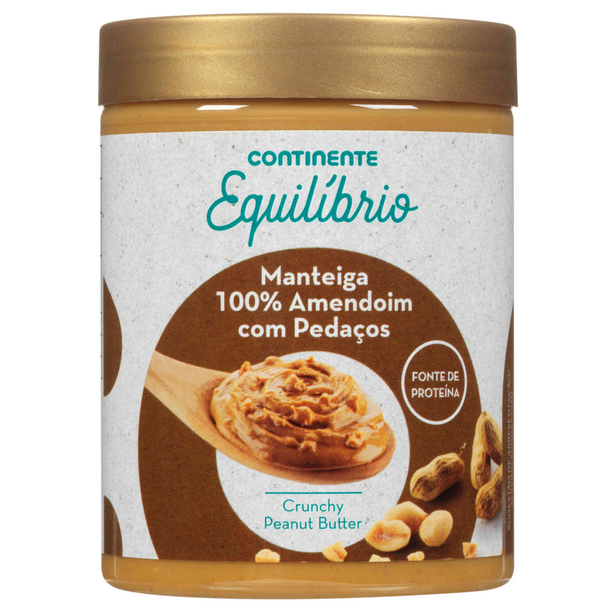 Manteiga de Amendoim 100% Pedaços sem Glúten
