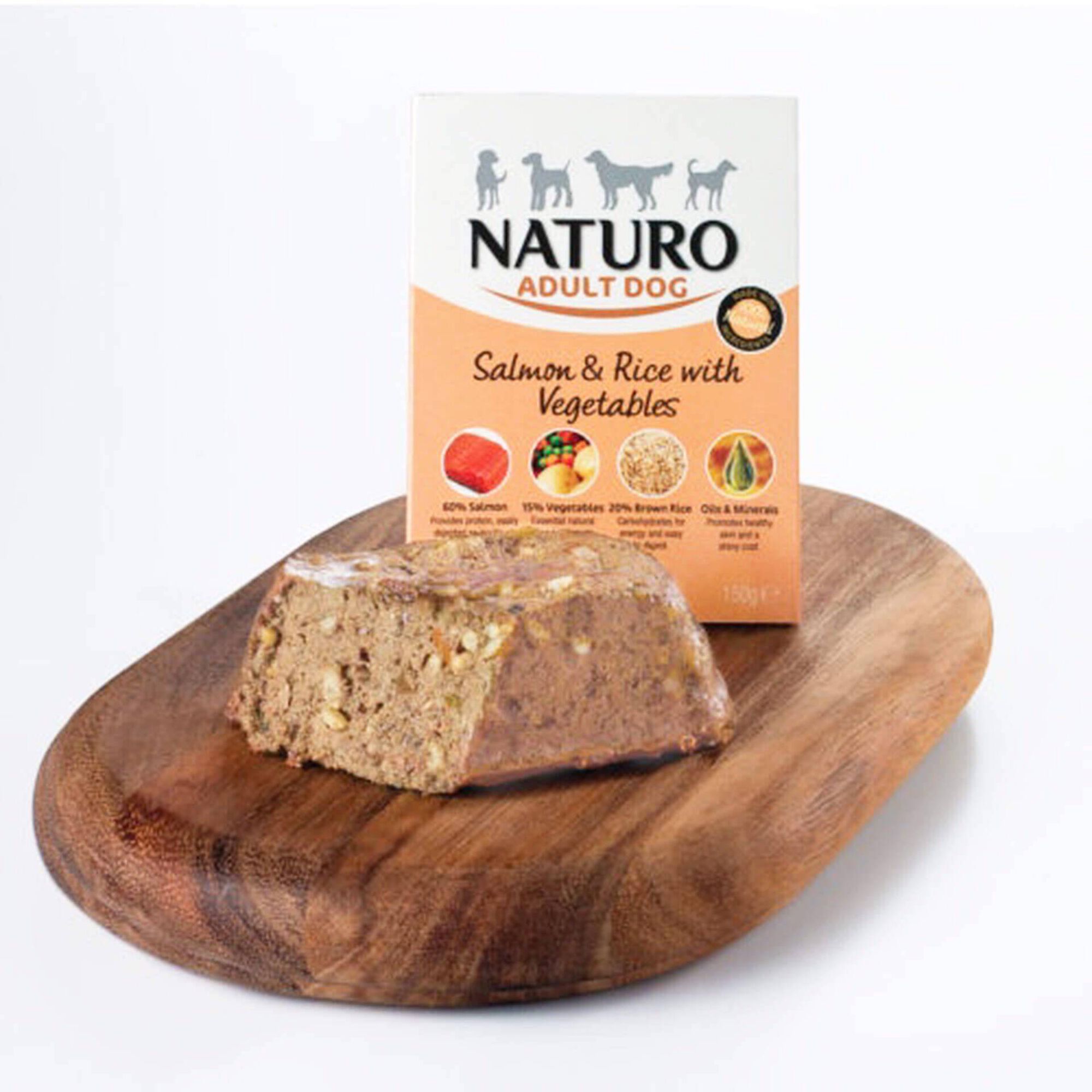 Comida H&uacute;mida para C&atilde;o Adulto Salm&atilde;o Naturo