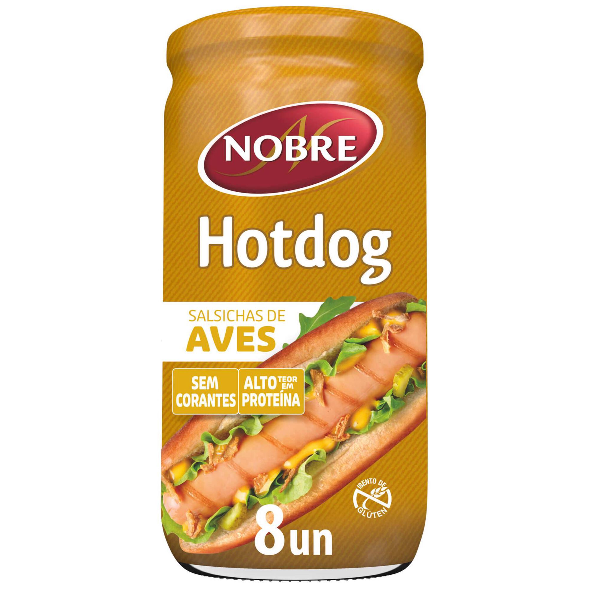 Salsichas de Aves Hot Dog Frasco 8 un