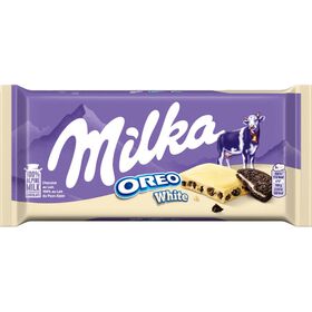 Tablete de Chocolate Branco com Oreo Milka