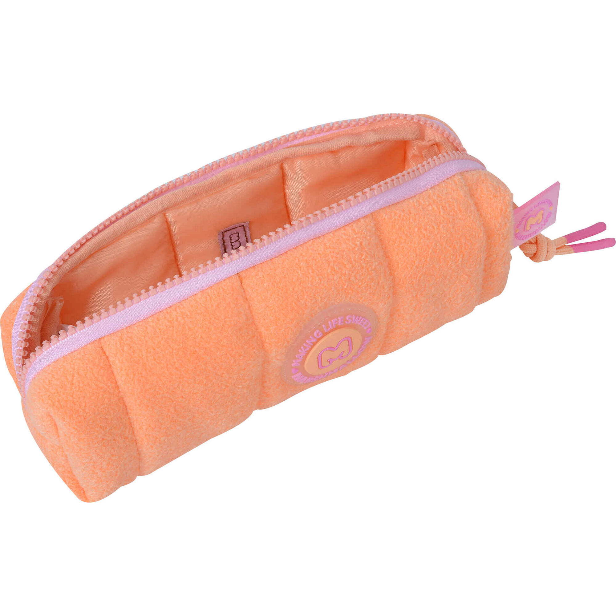 Estojo Redondo Cosy Plush (v&aacute;rios modelos) Marshmallow