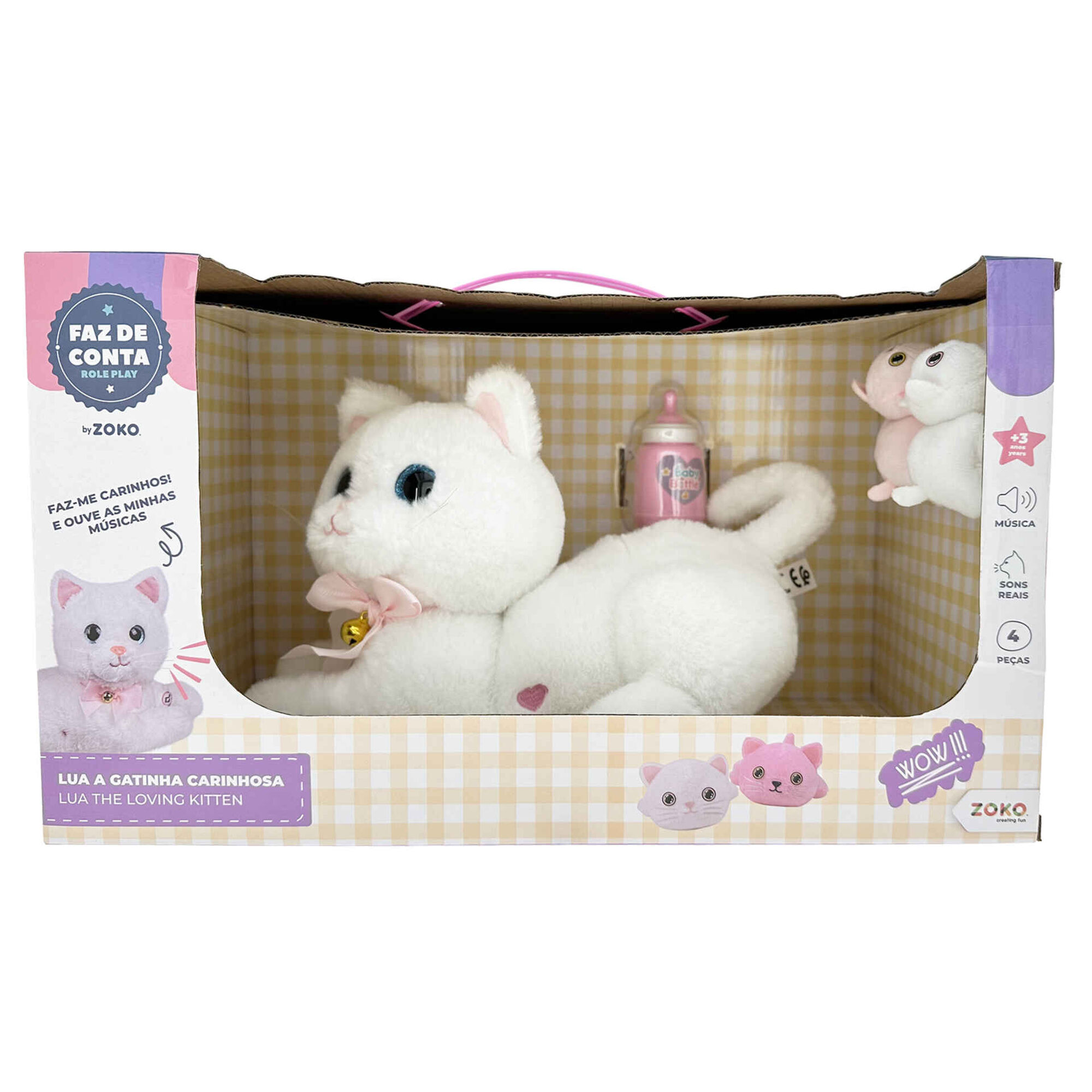 Peluche Lua, Gatinha Carinhosa (vários modelos)