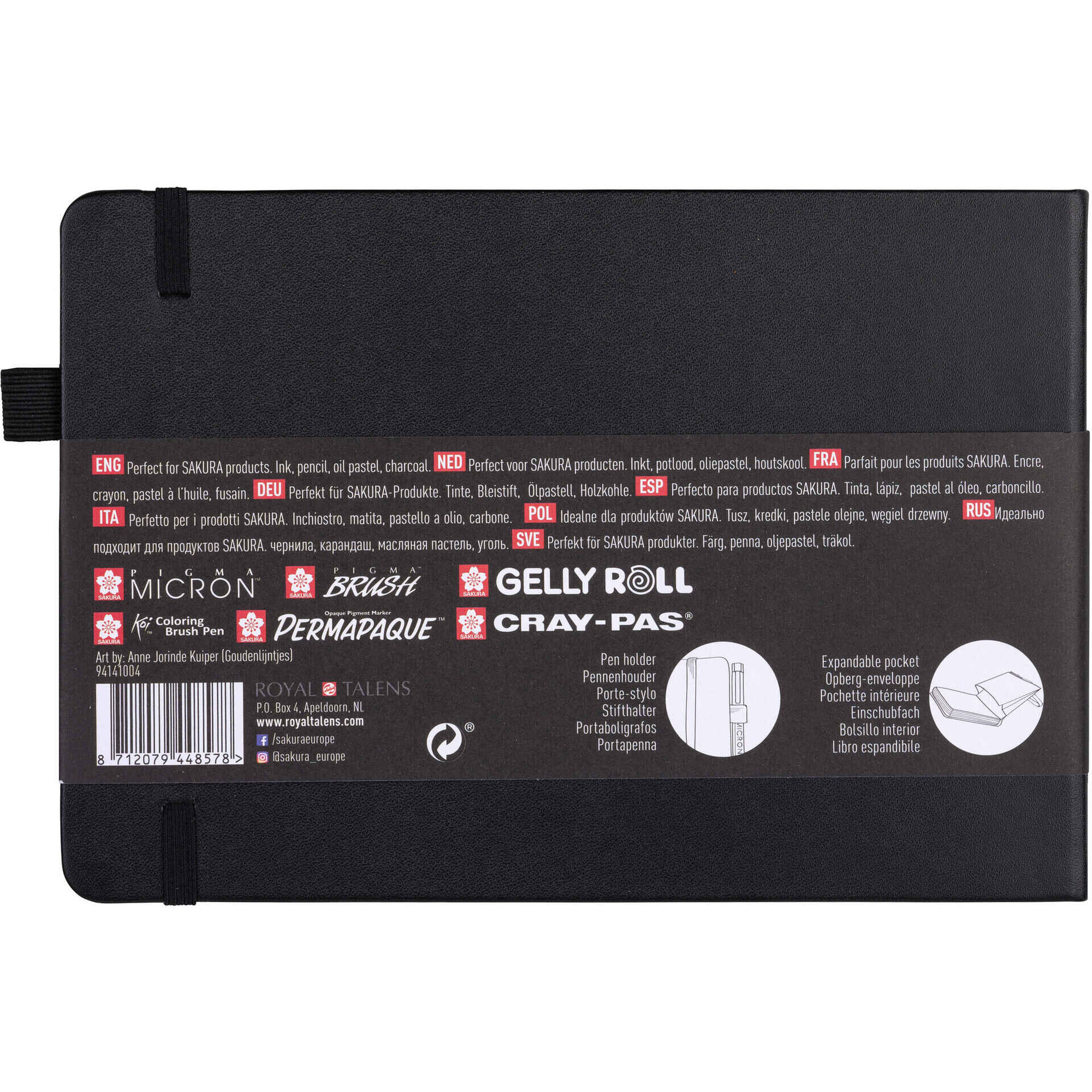 Caderno para Desenho com Folhas Pretas