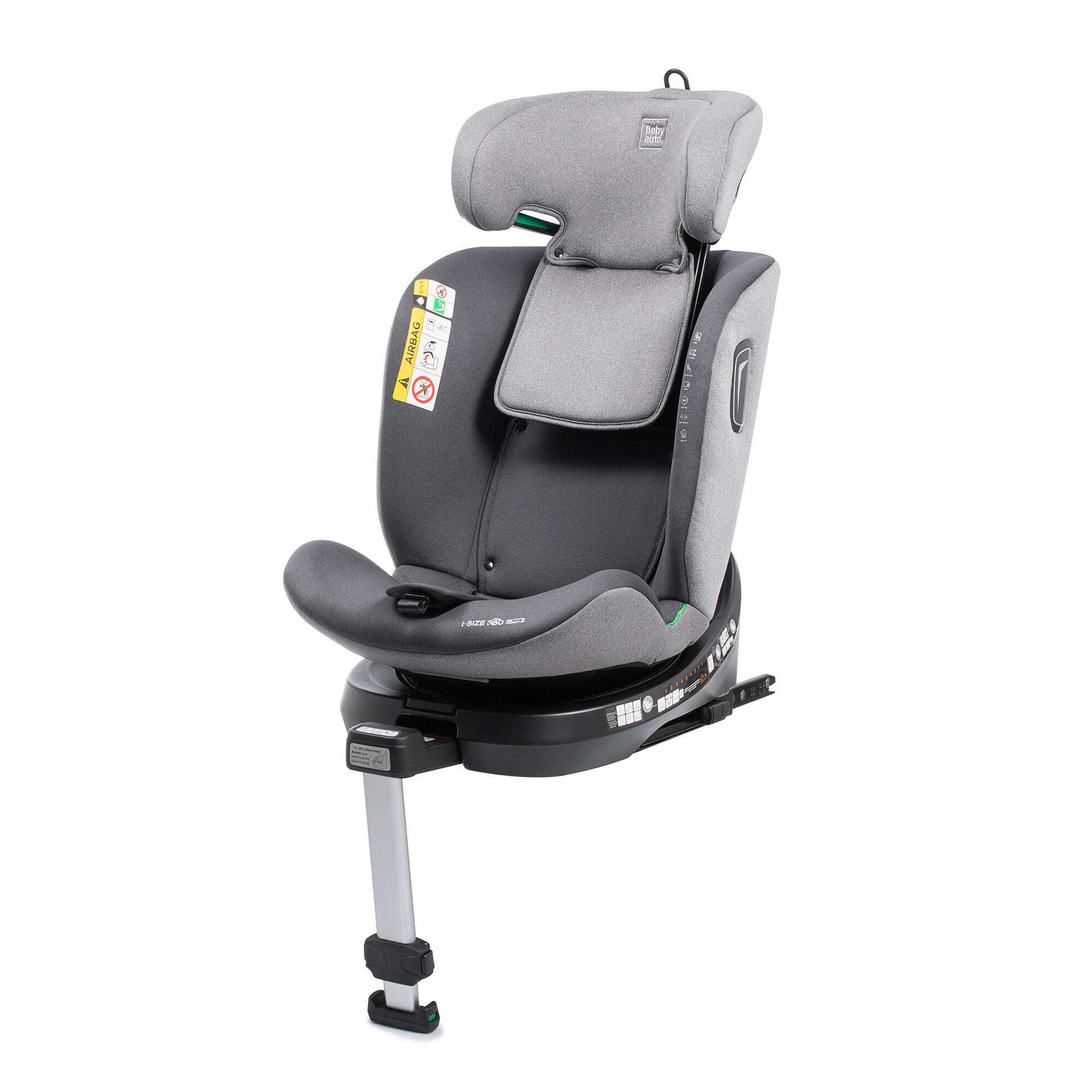 Cadeira Auto I-Size 40-150cm Isofix Cinza Aitana Babyauto