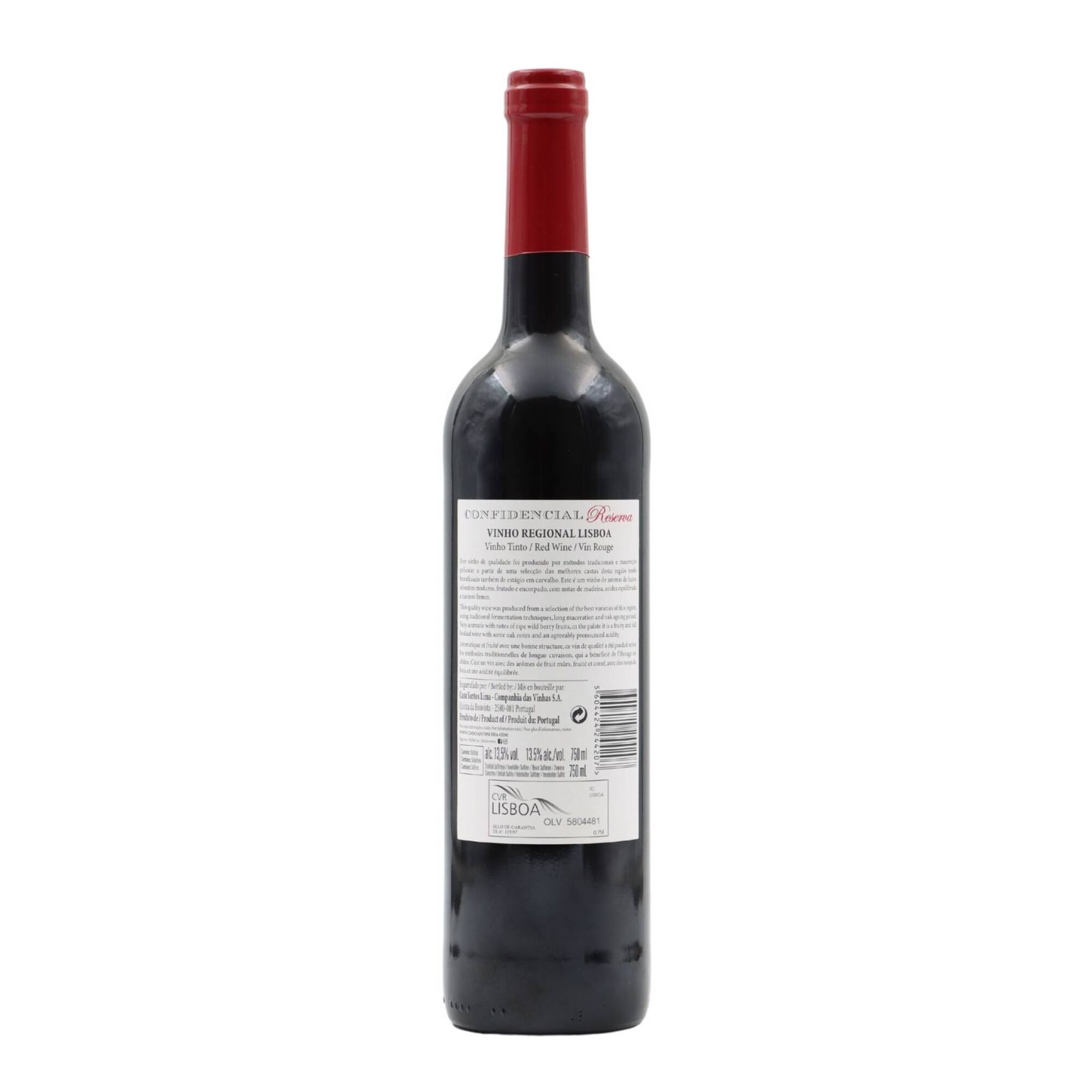 CONFIDENCIAL RESERVA Lisboa Vinho Tinto