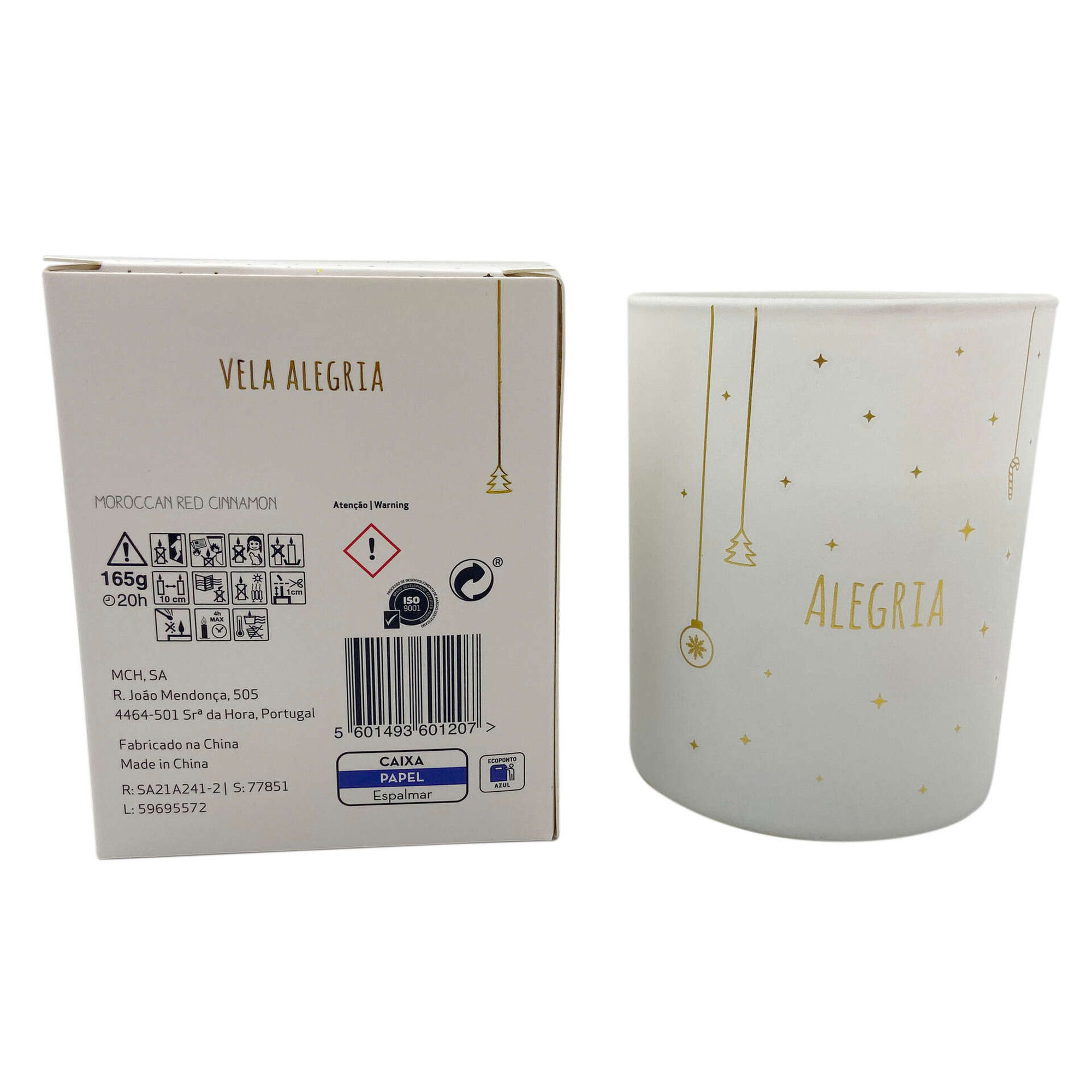 Vela em Copo 165g Branca Alegria