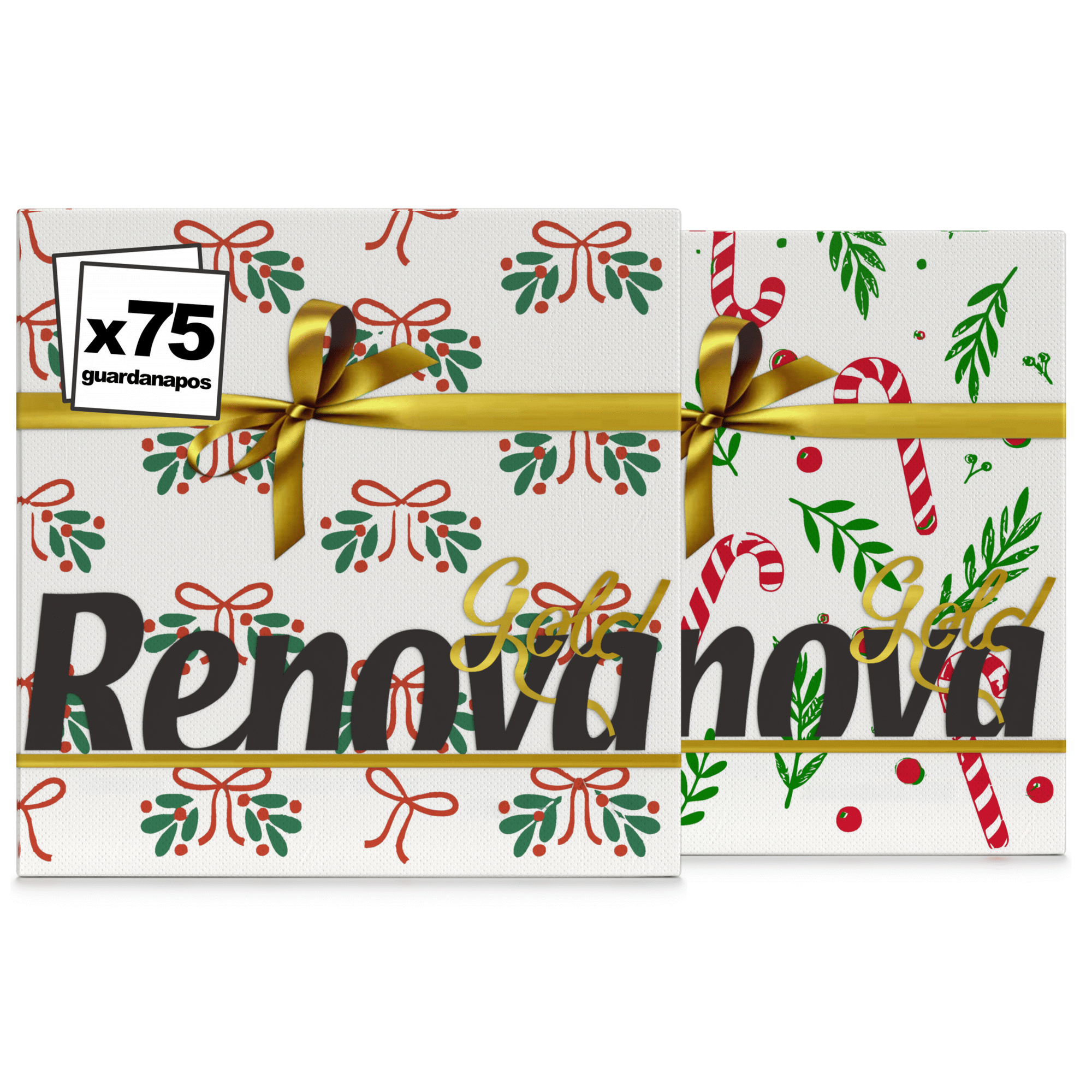 Guardanapos 2 Folhas Natal Gold Renova