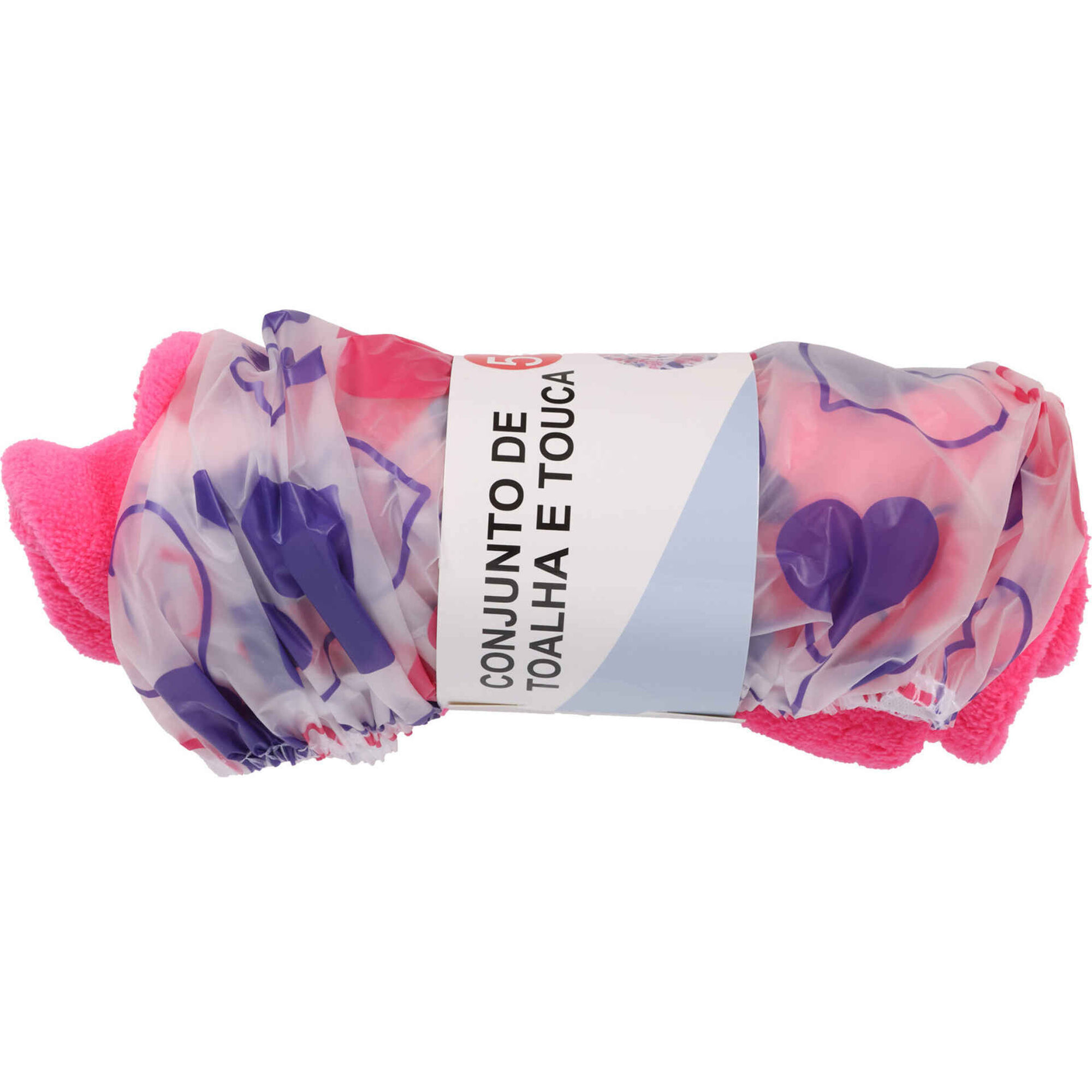Conjunto de Toalha e Touca Bazar&atilde;o