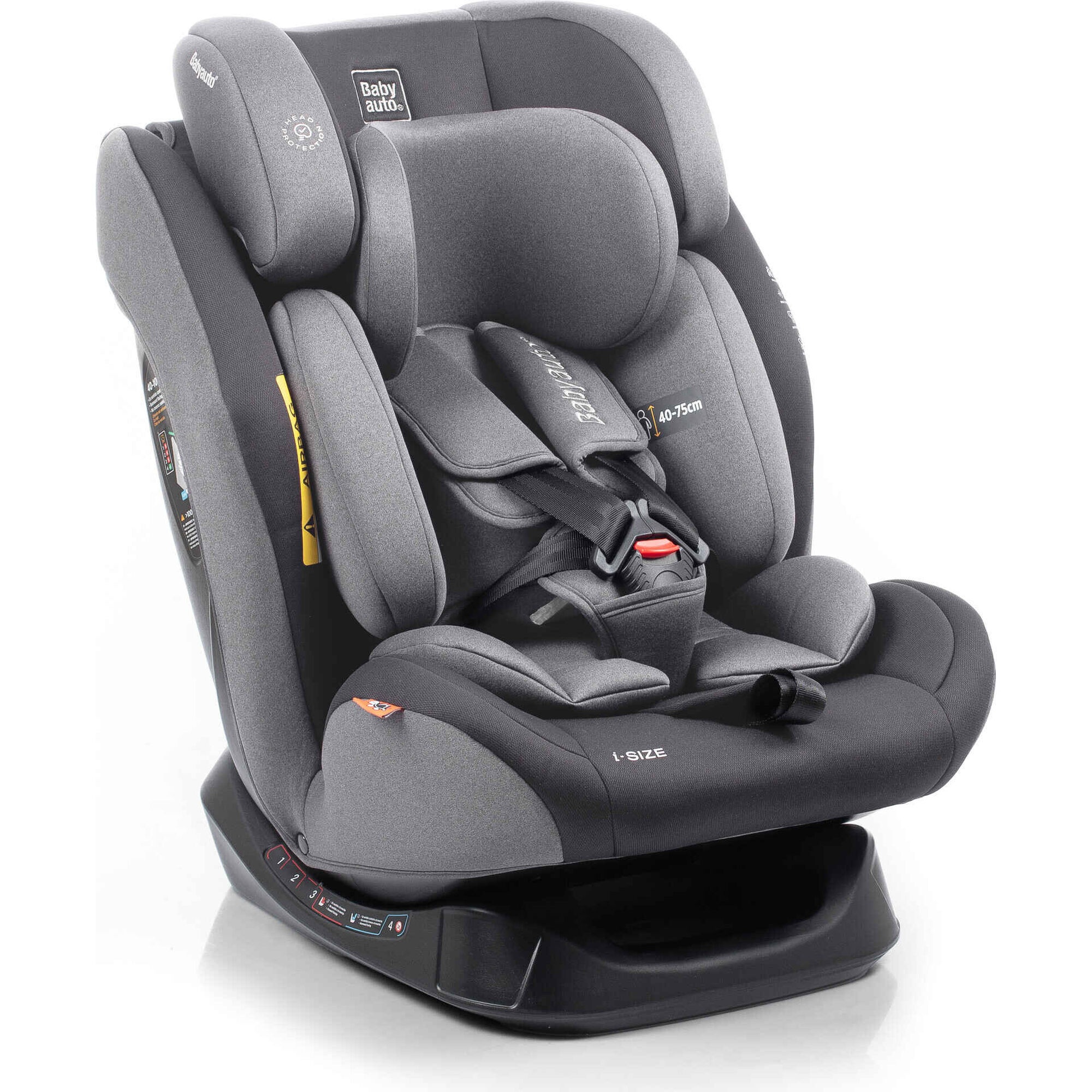 Cadeira Auto I-Size 40-150cm Lolo Belt Cinza