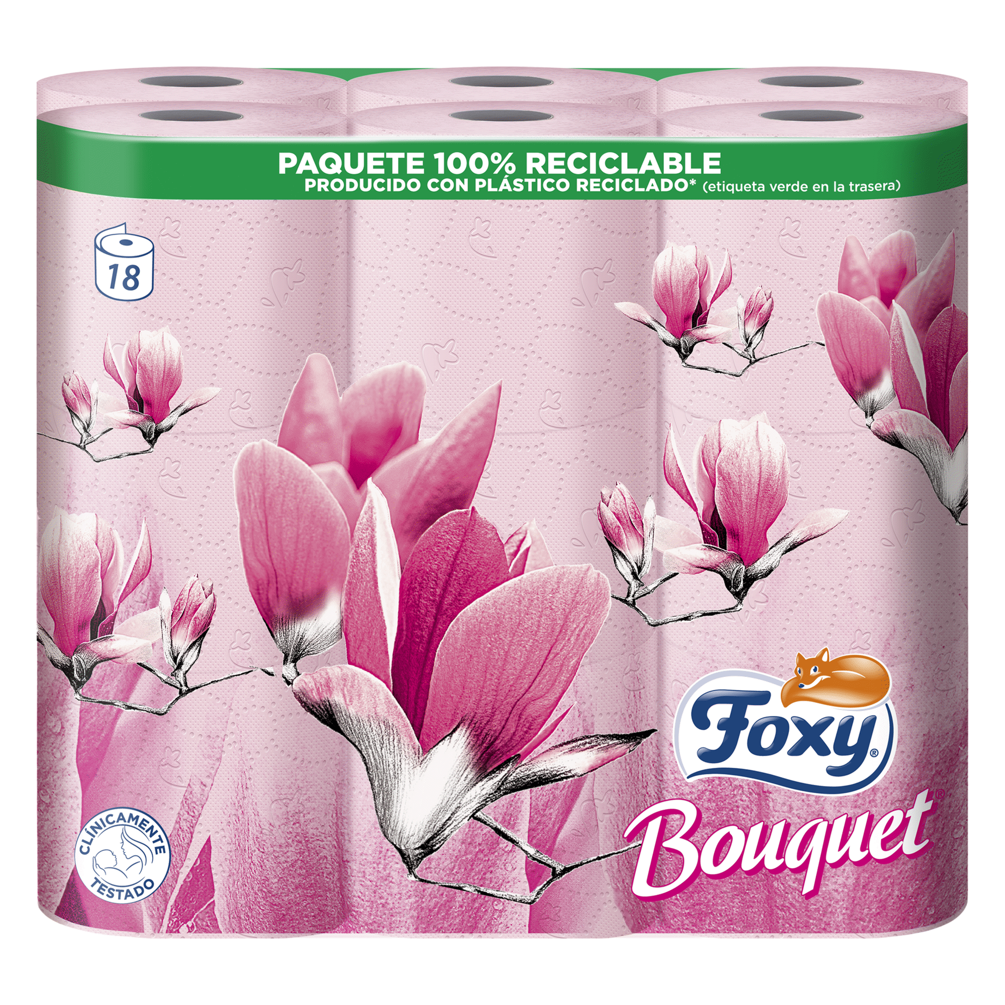 Papel Higiénico 3 Folhas Bouquet Rosa