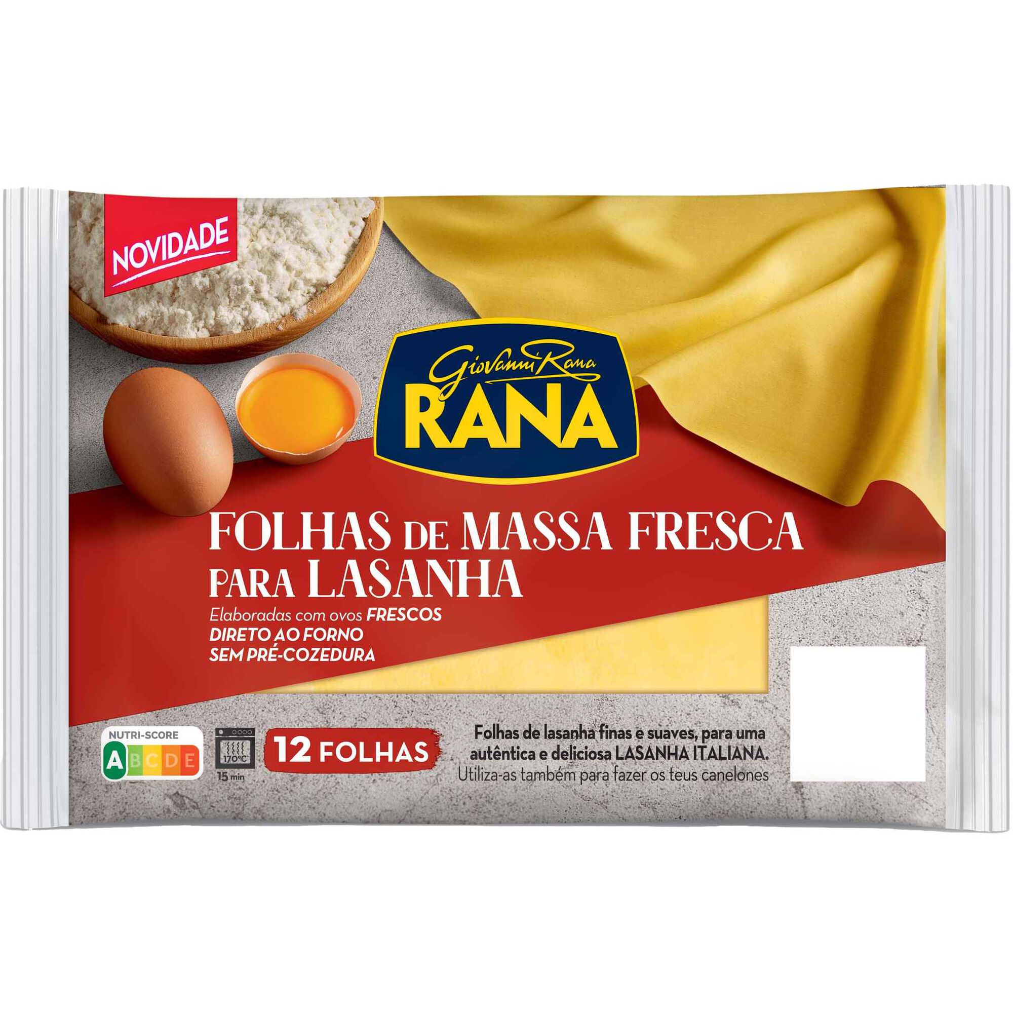 Folhas Frescas para Lasanha