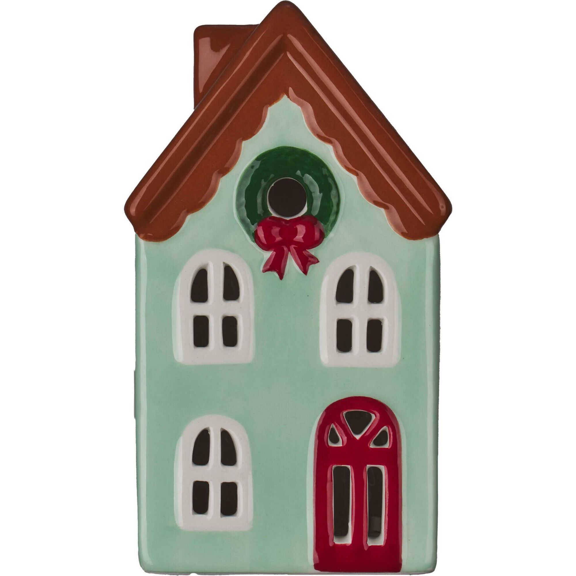 Casinha Decorativa 15cm Verde