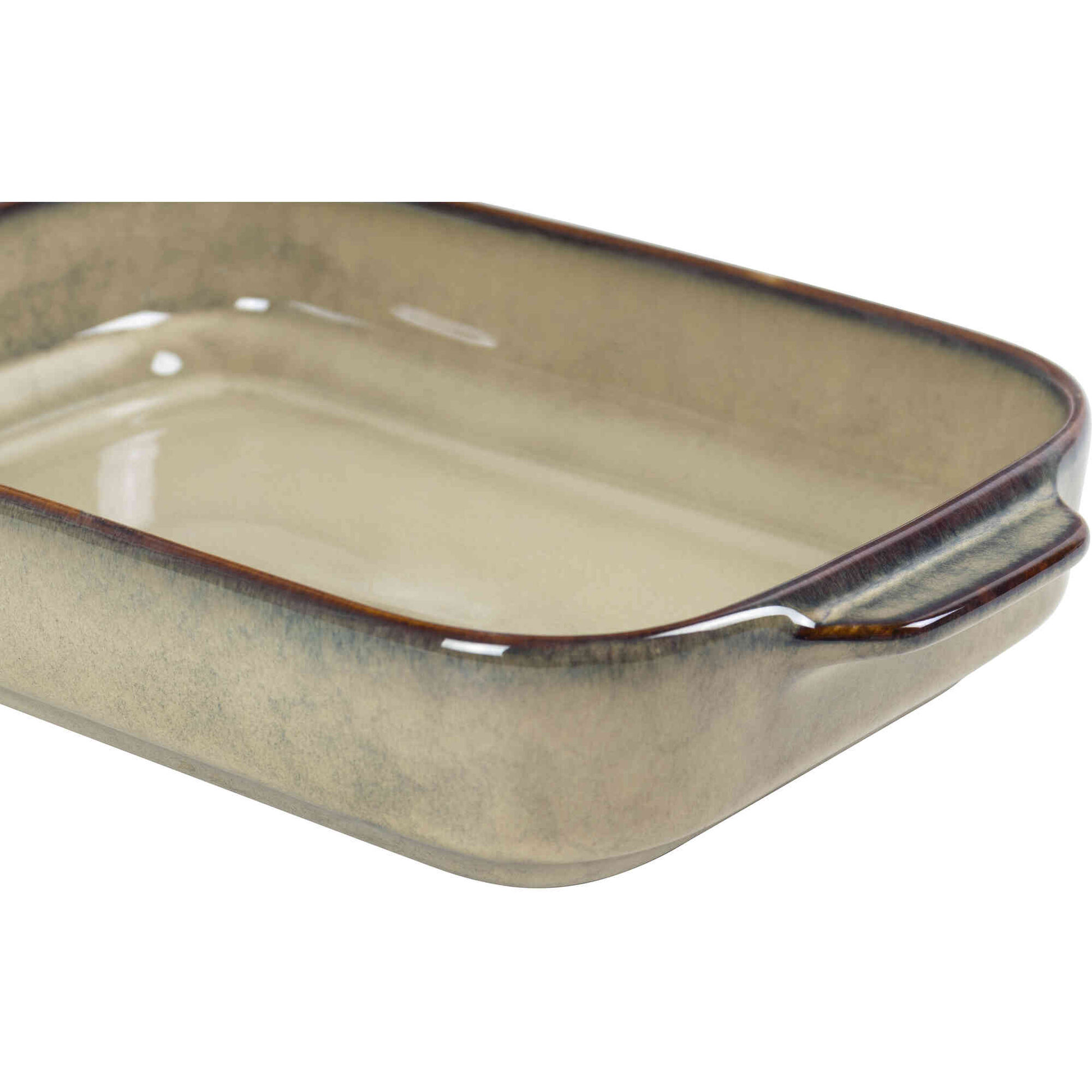 Assadeira Retangular Reativa 27x17cm Castanha Kasa