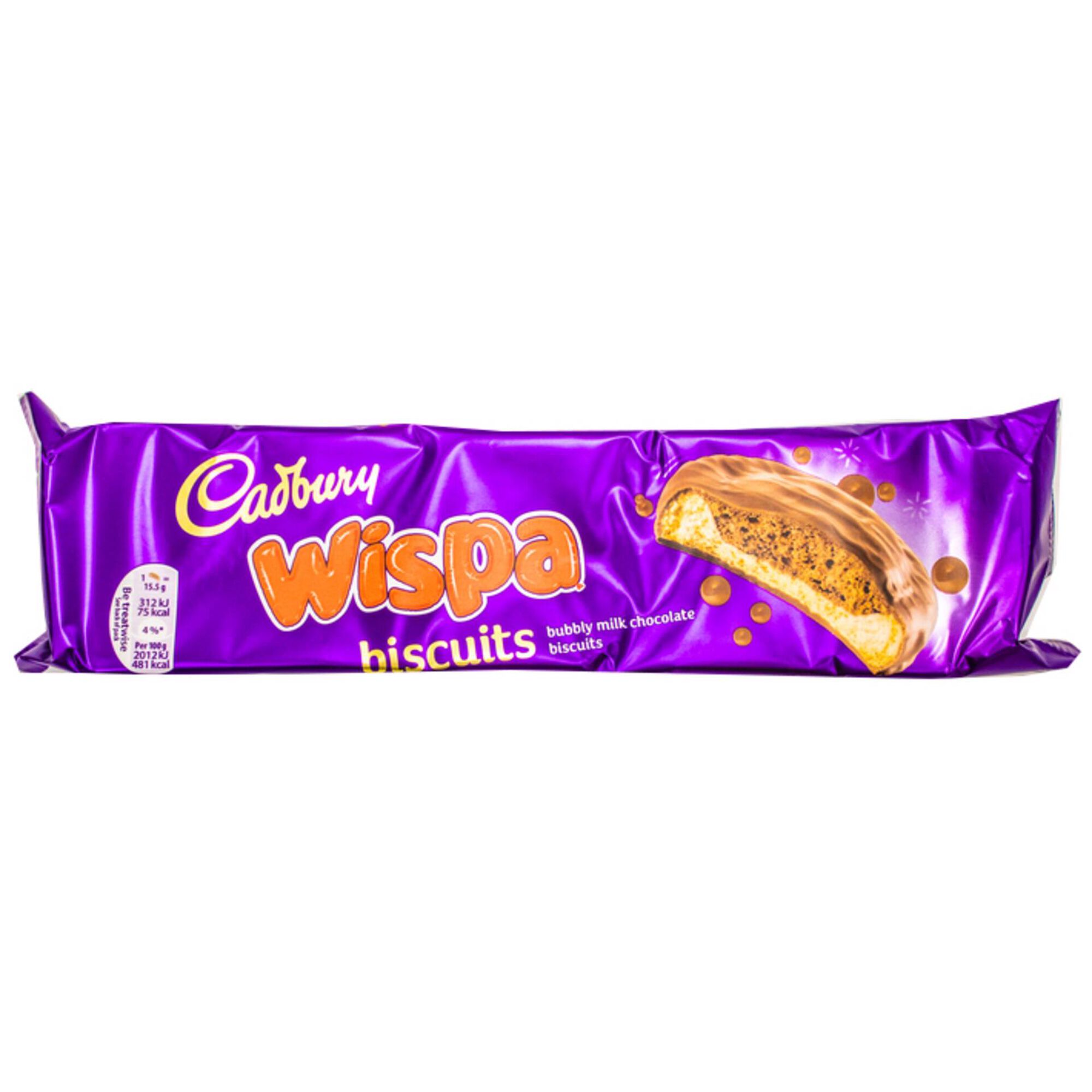 Bolachas Cobertura de Chocolate Wispa Bolachas Cobertura de Chocolate Wispa