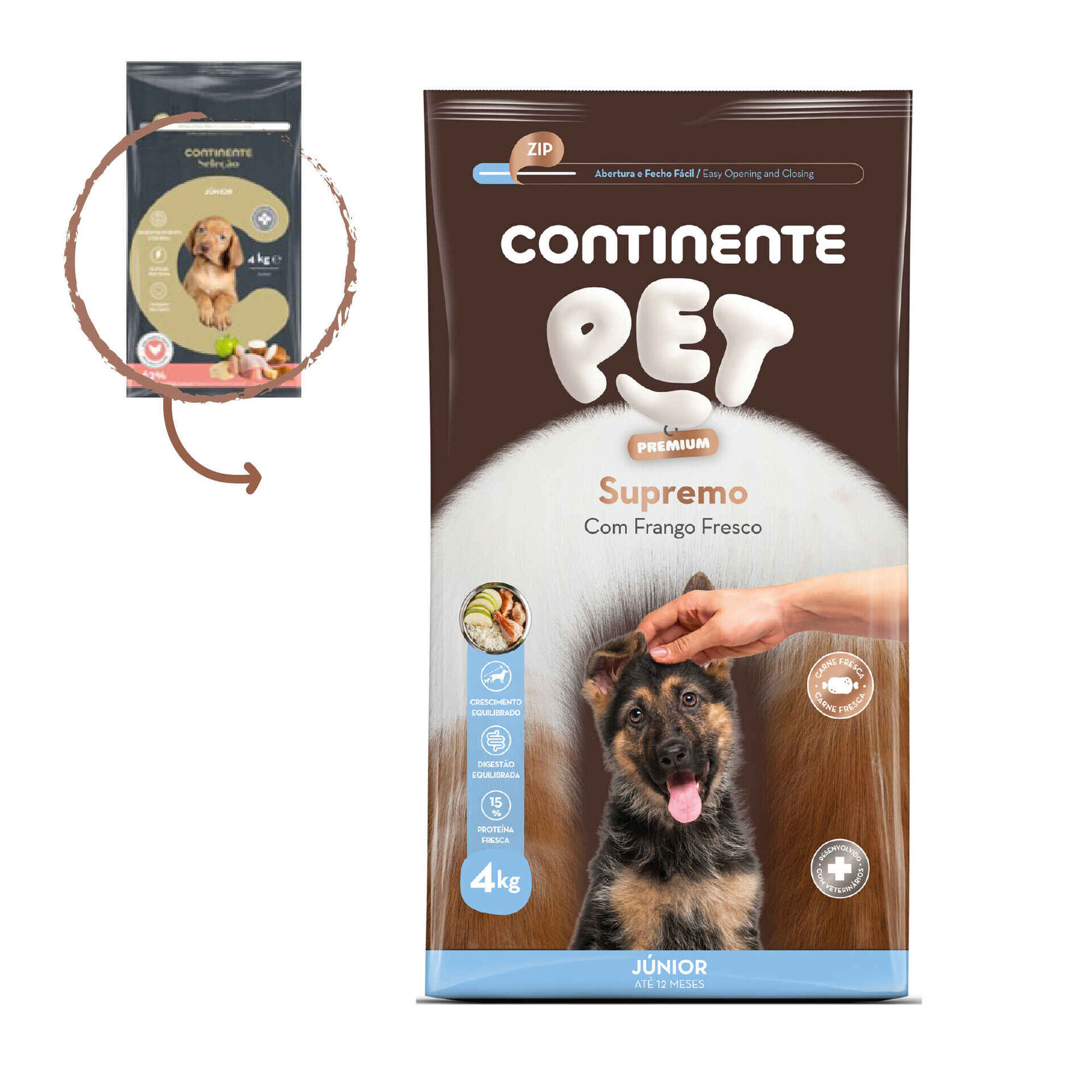 Ração para Cão Júnior Frango