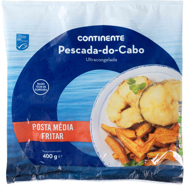 Pescada Média do Cabo MSC para Fritar Ultracongelada Continente