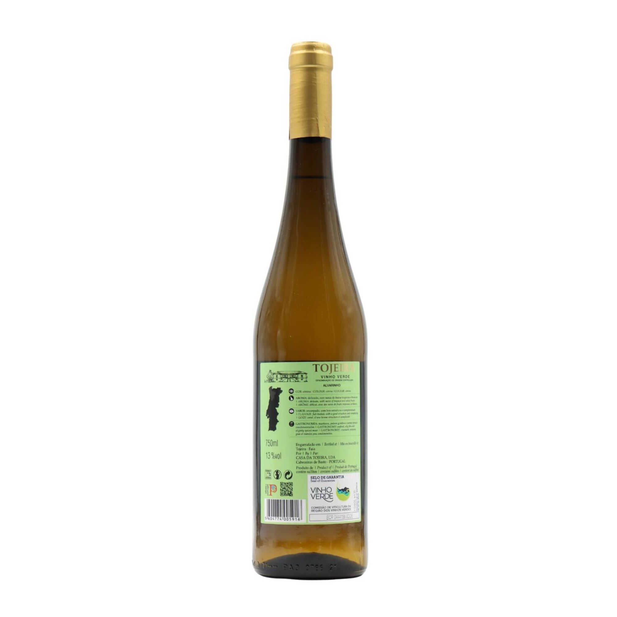 Tojeira Grande Escolha Alvarinho Vinho Verde Branco