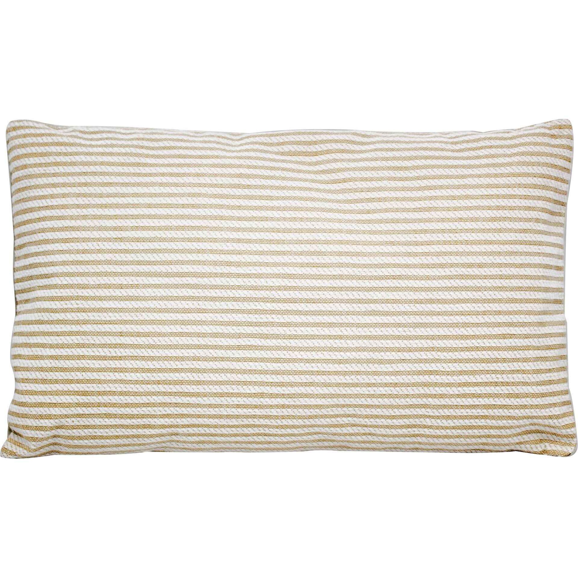 Almofada 30x50cm Riscas Veludo Cru