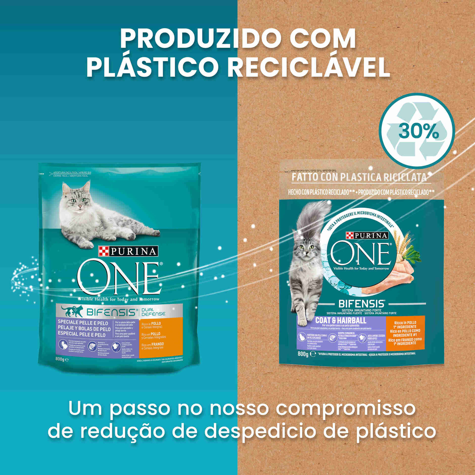 Ração para Gato Adulto Especial Pele e Pelo Frango