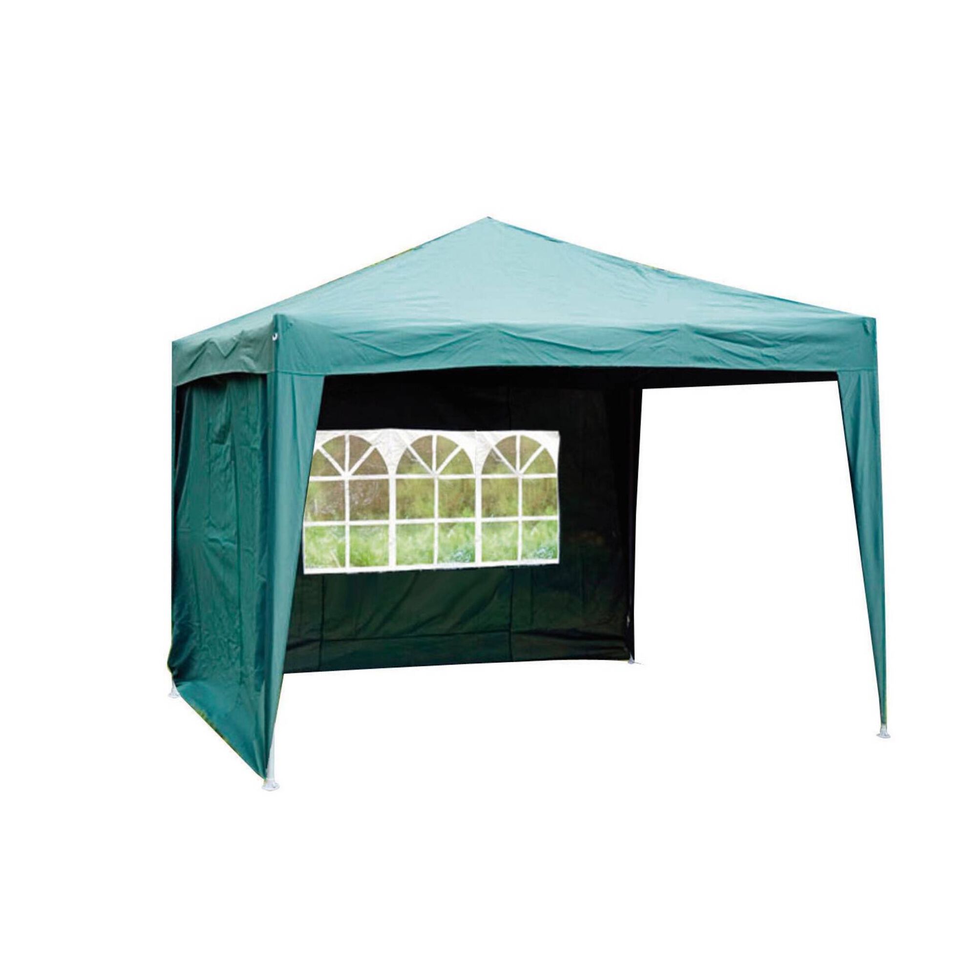 Pavilhão com 2 Paredes 3x3m Verde Pavilhão com 2 Paredes 3x3m Verde
