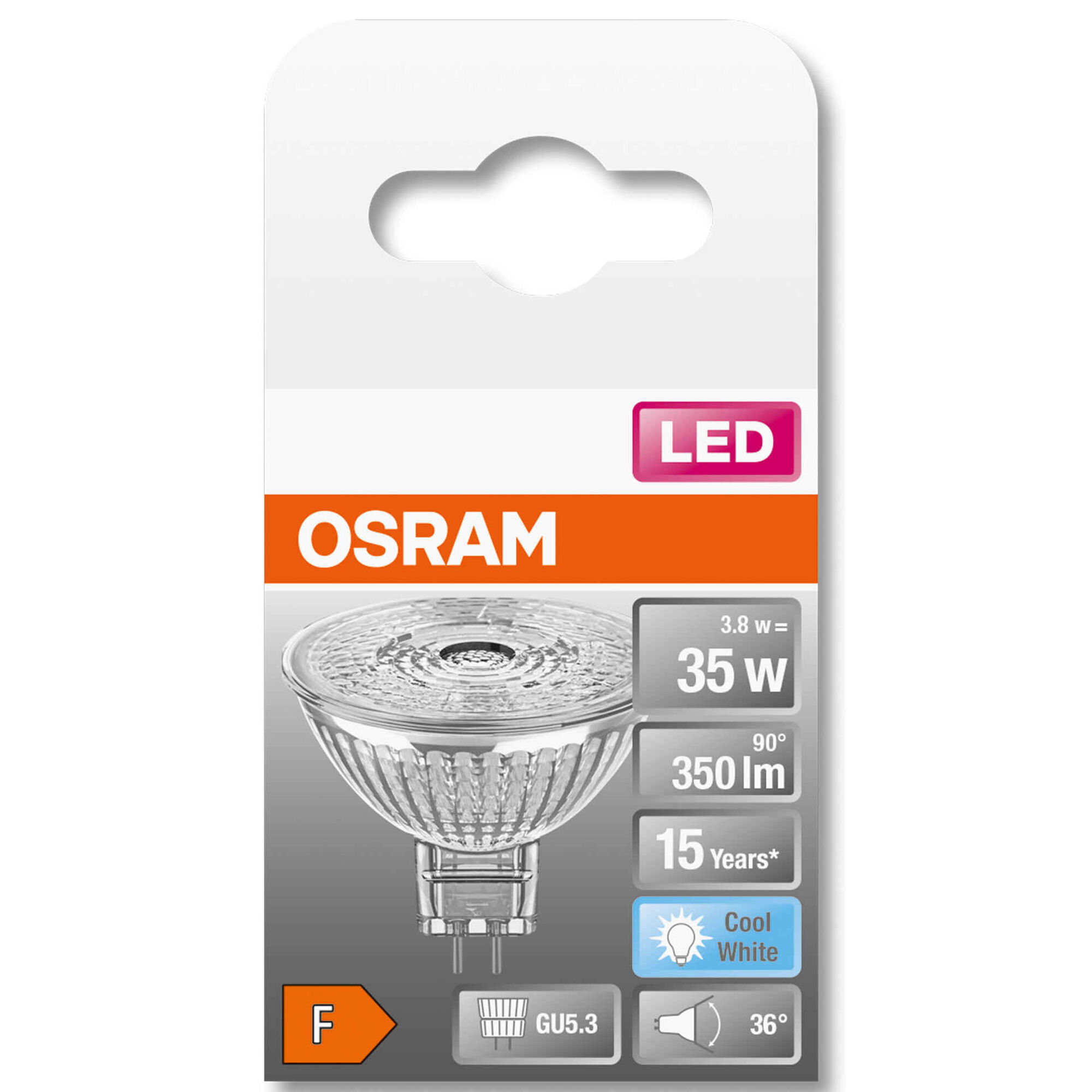 Lâmpada LED GU5.3 4000K 35W