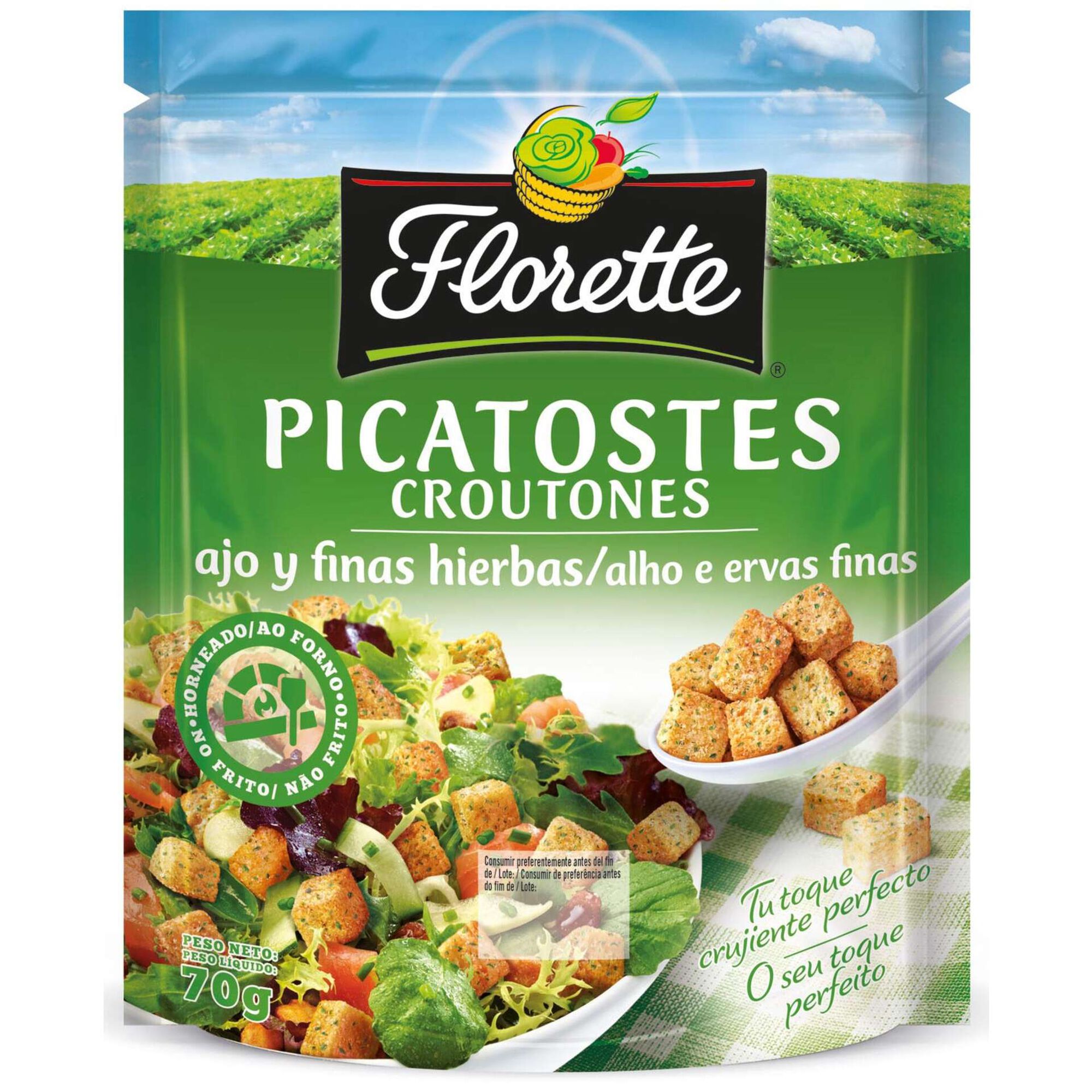 Croutons com Alho e Ervas