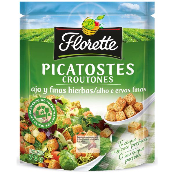 Croutons com Alho e Ervas Florette
