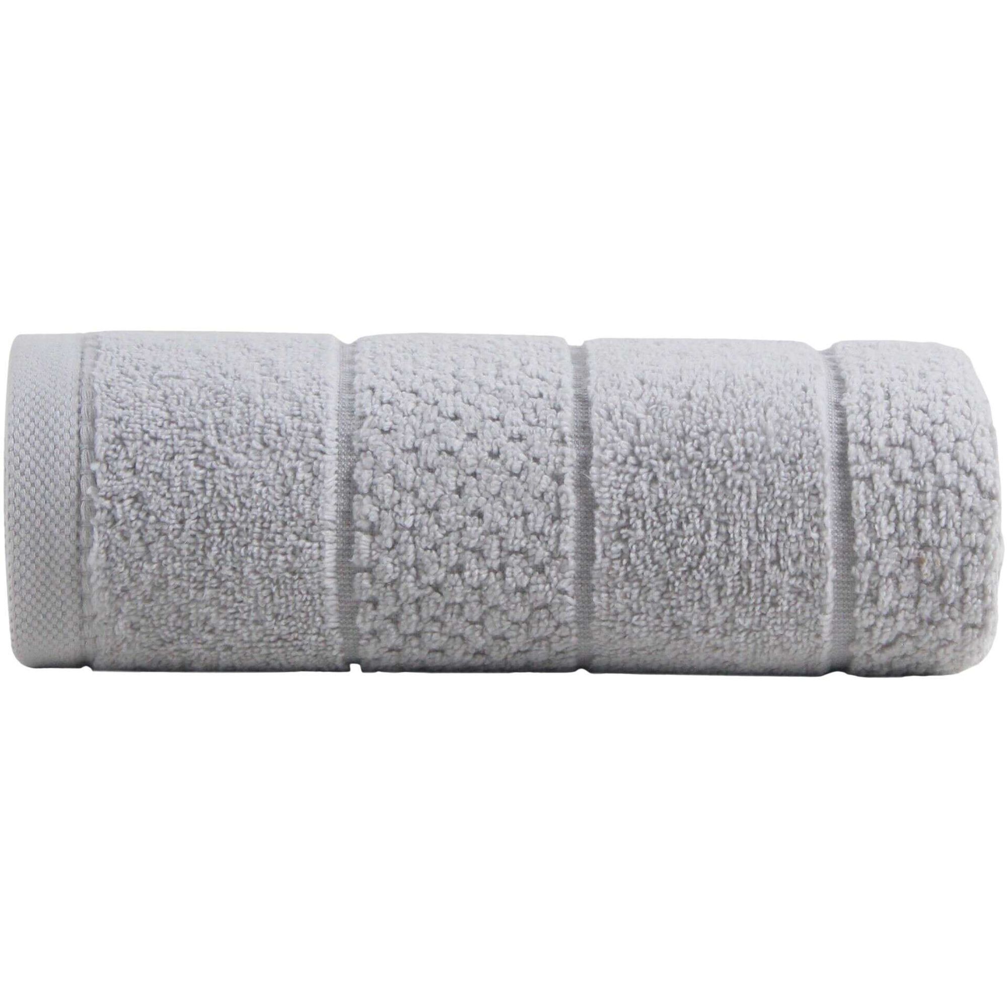 Toalha M&atilde;o Relevo Cinza Kasa