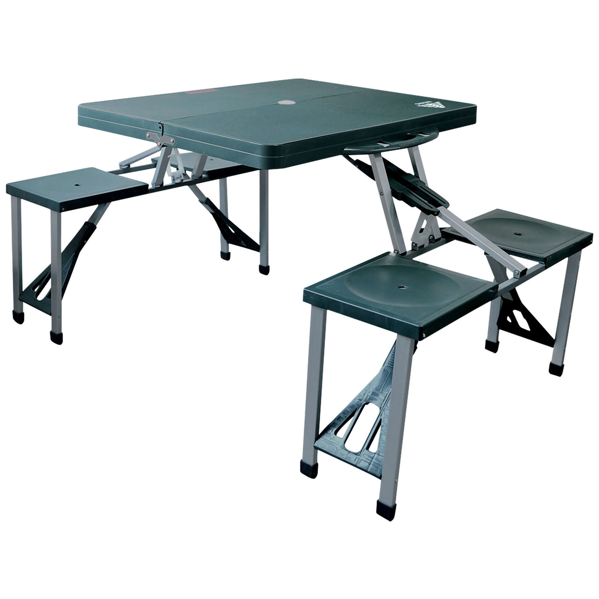 Mesa Dobr&aacute;vel com Bancos Verde Berg