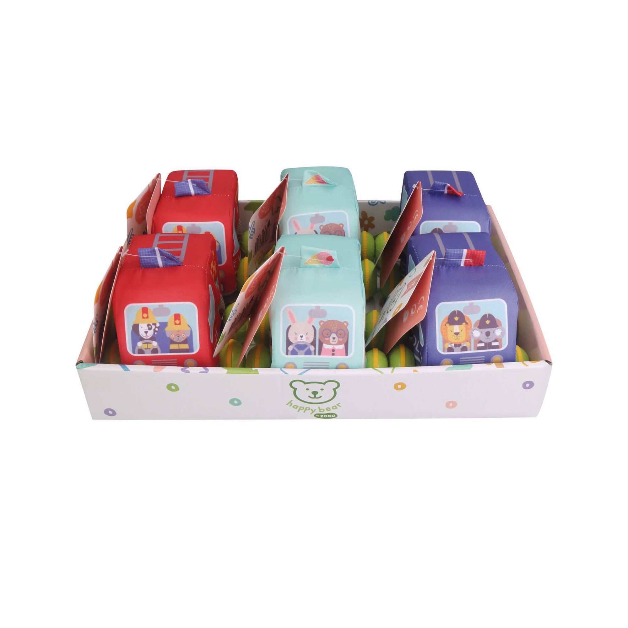 Zoko Happy Bear - O Meu 1&ordm; Carro de Tecido (v&aacute;rios modelos)