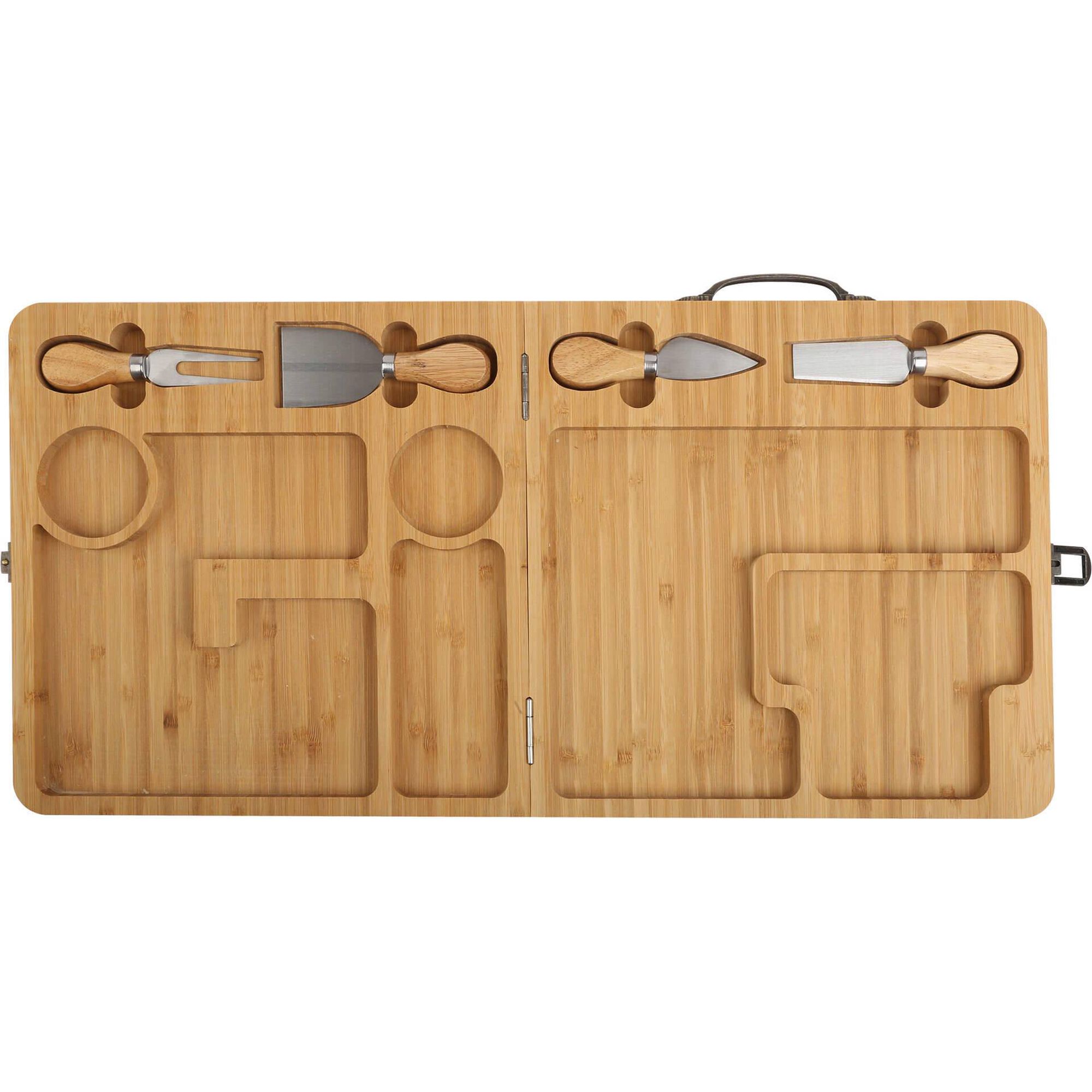 Mala Dobr&aacute;vel T&aacute;bua de Aperitivos com Facas Bazar&atilde;o