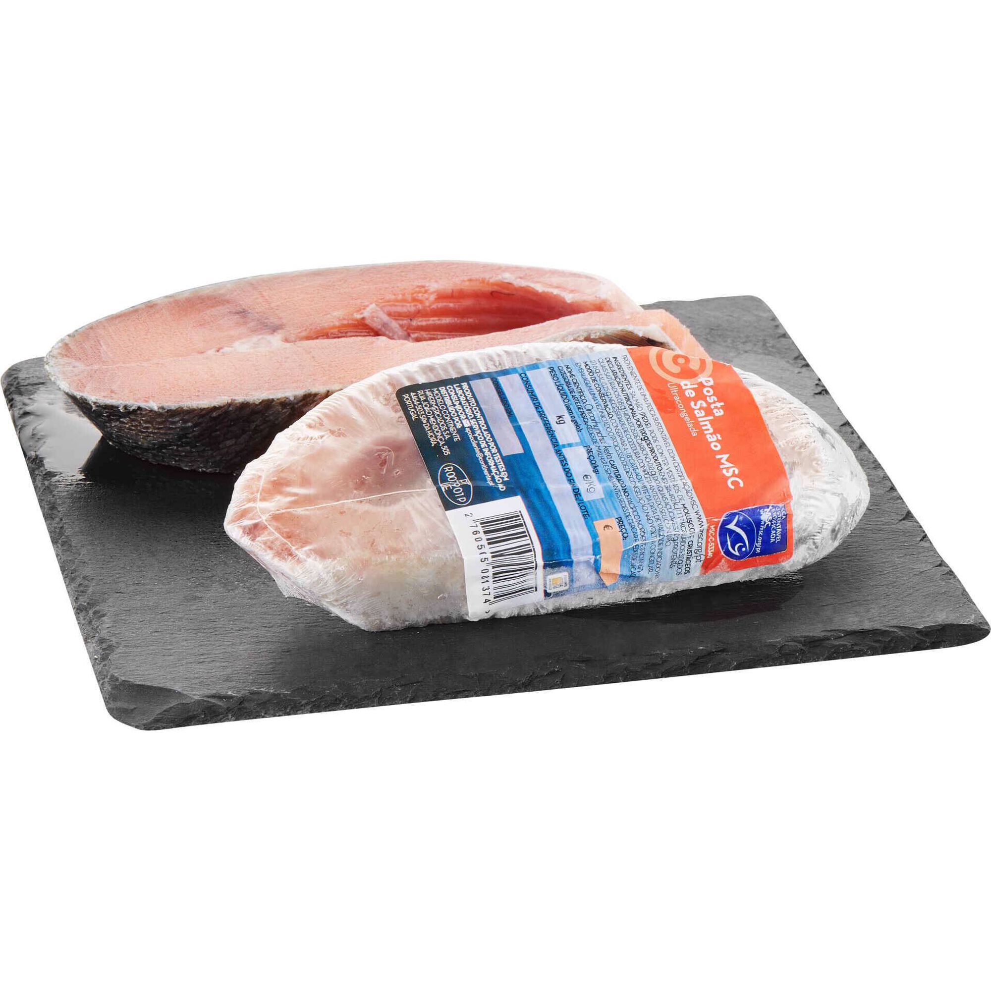 Posta de Salm&atilde;o MSC Ultracongelada Continente